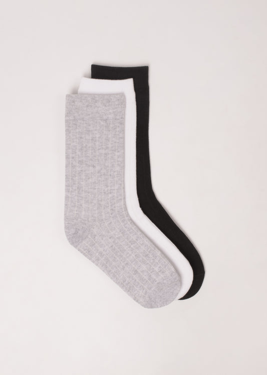 3-Pack Contrasting Socks