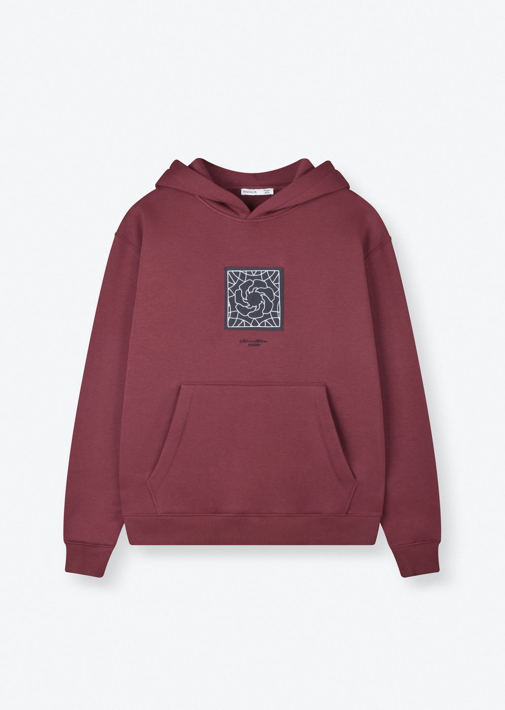 PRINTED PATCH BOXYFIT HOODIE