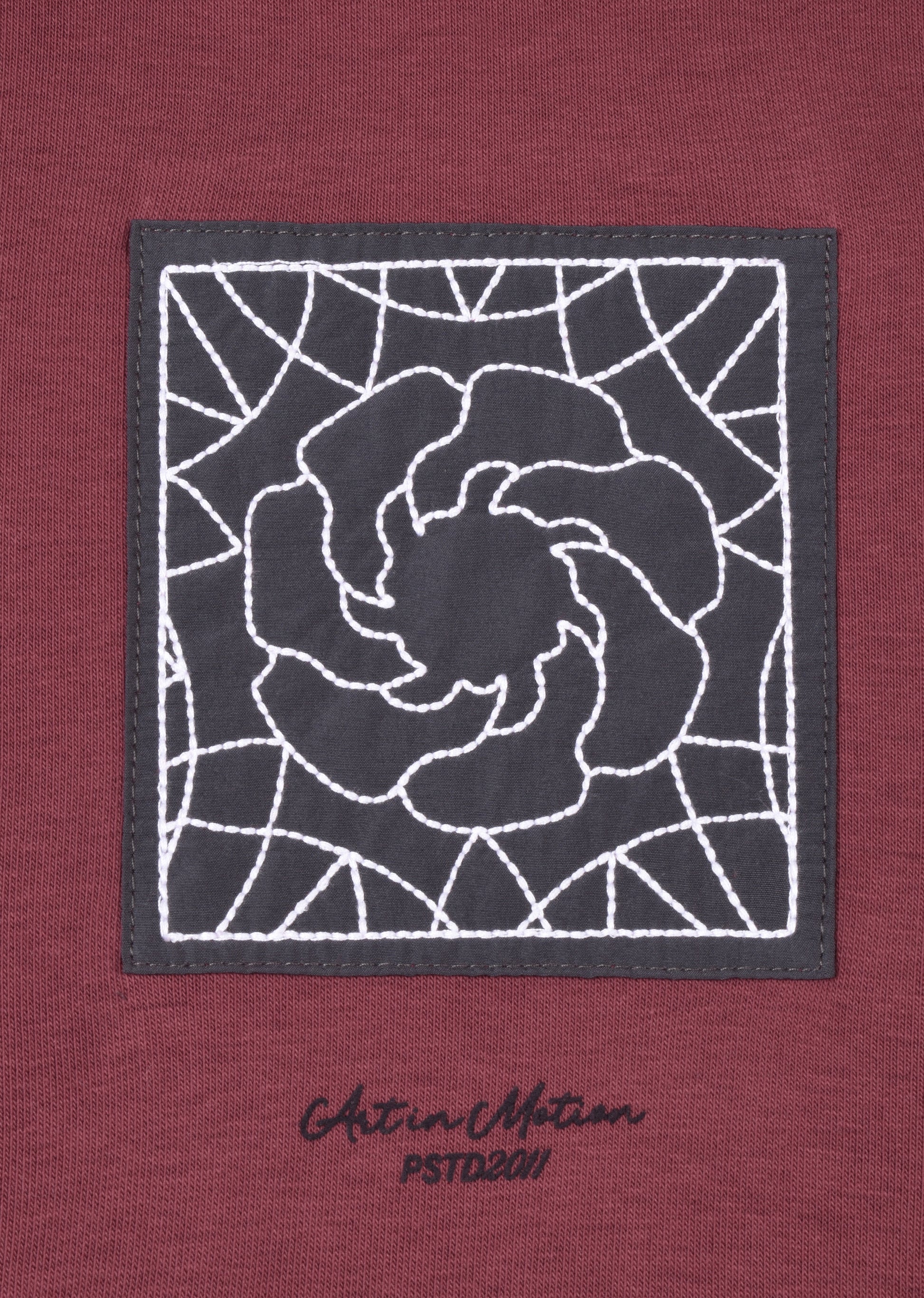 PRINTED PATCH BOXYFIT HOODIE