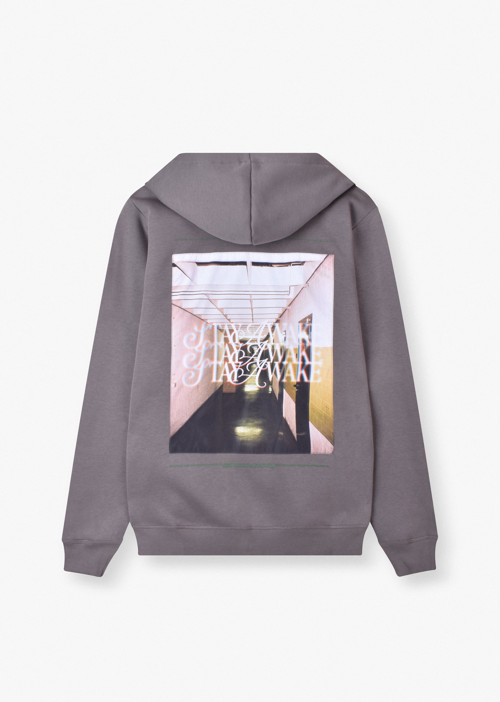 PRINTED PATCH ZIP HOODIE