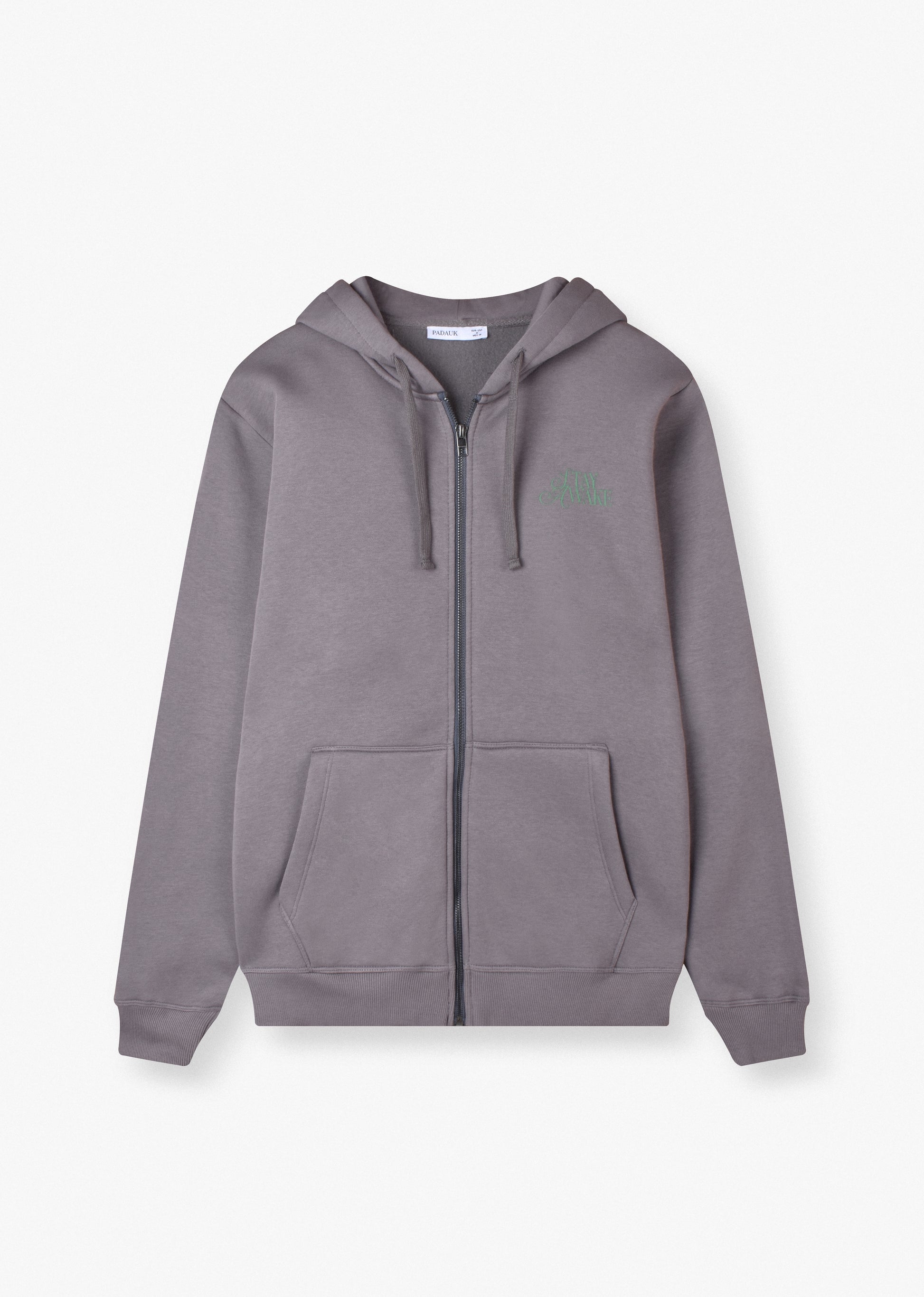 PRINTED PATCH ZIP HOODIE