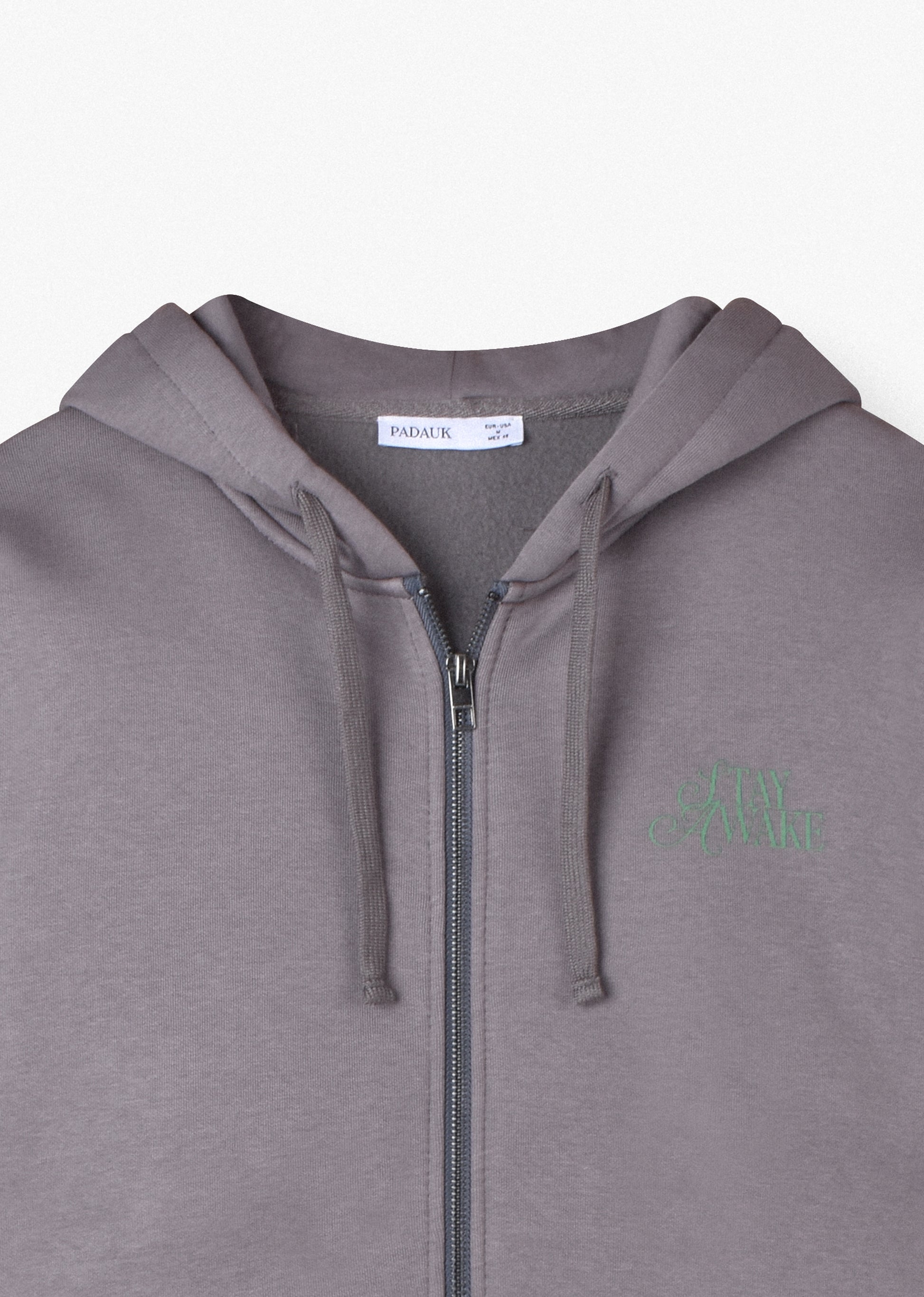 PRINTED PATCH ZIP HOODIE