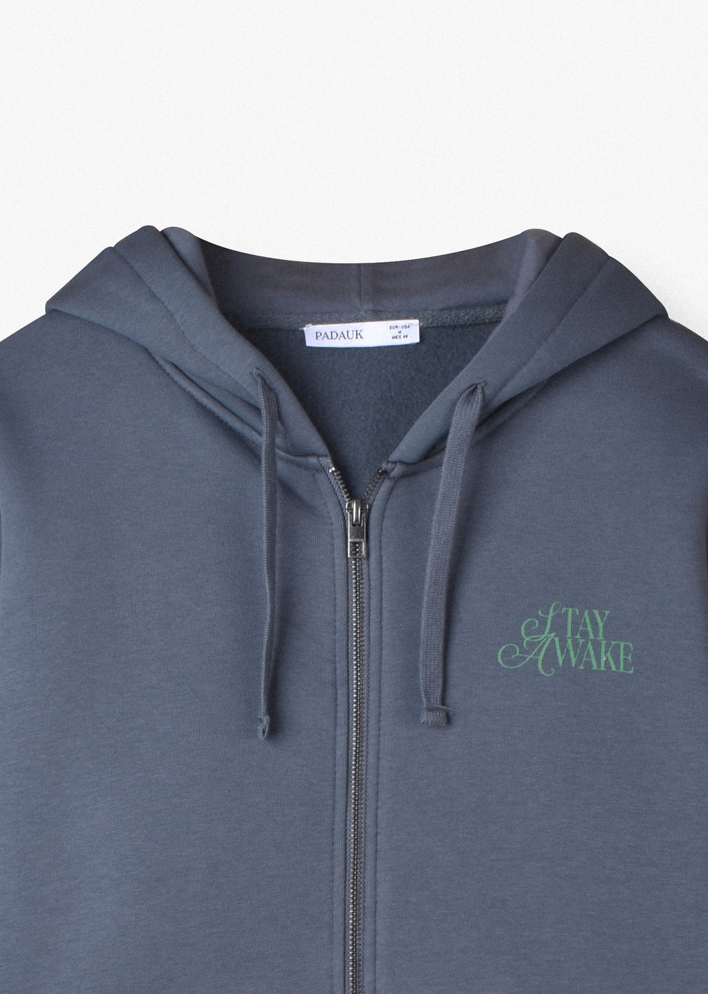 PRINTED PATCH ZIP HOODIE