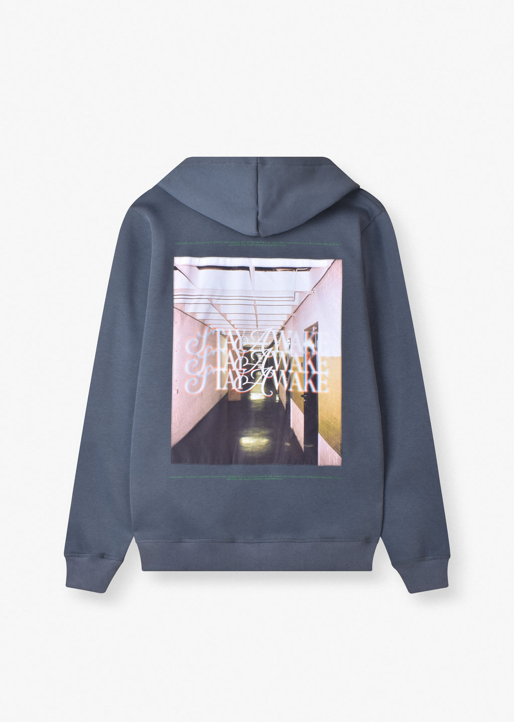 PRINTED PATCH ZIP HOODIE
