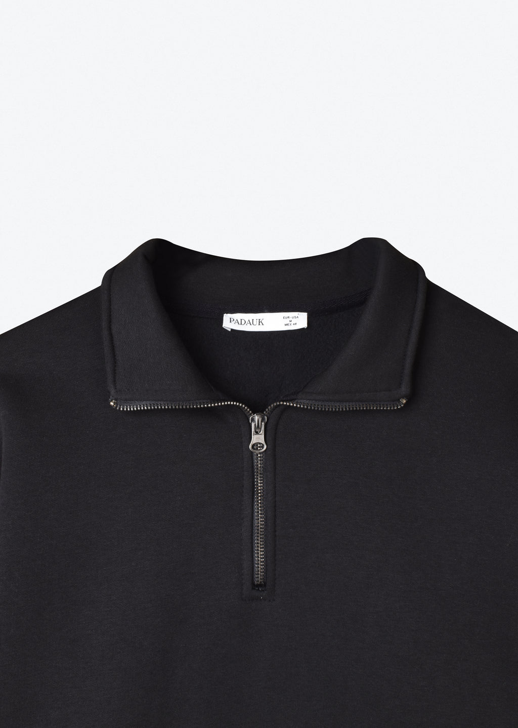 BASIC QUARTER-ZIP SWEATSHIRT