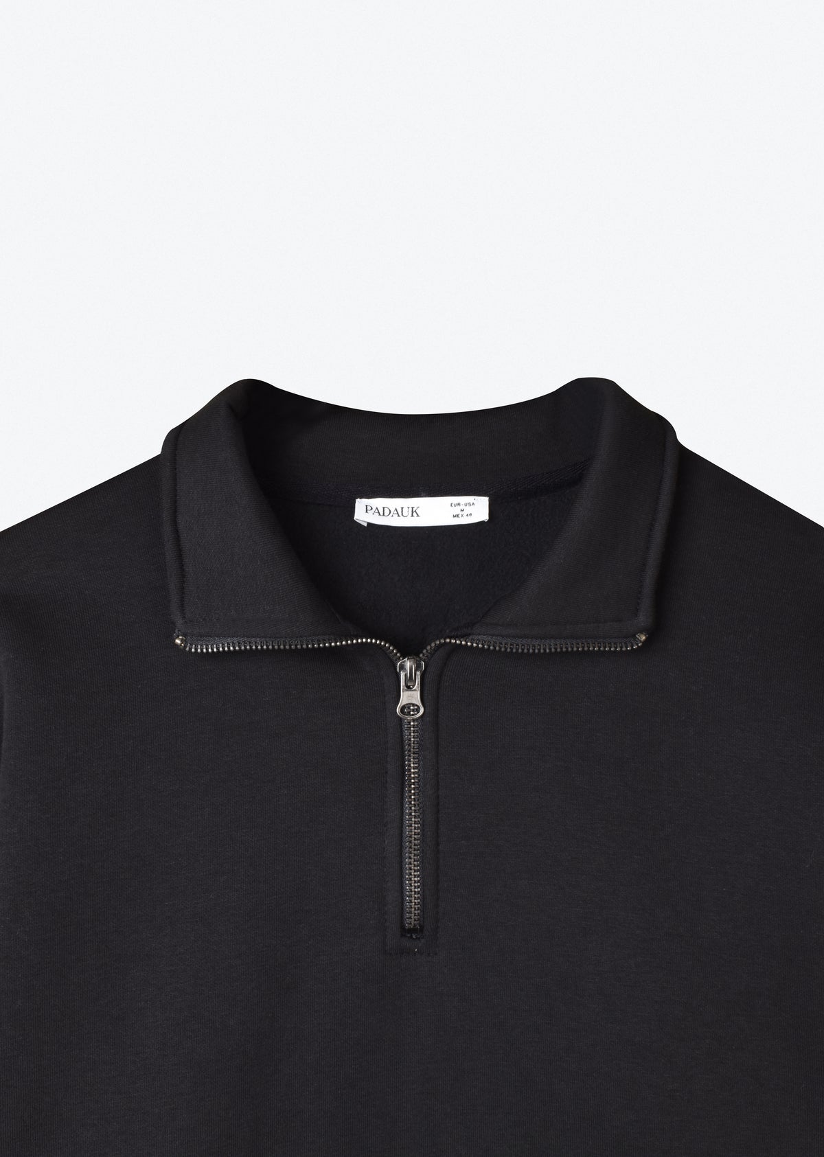 BASIC QUARTER-ZIP SWEATSHIRT