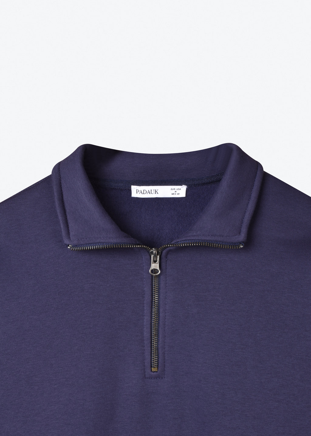 BASIC QUARTER-ZIP SWEATSHIRT