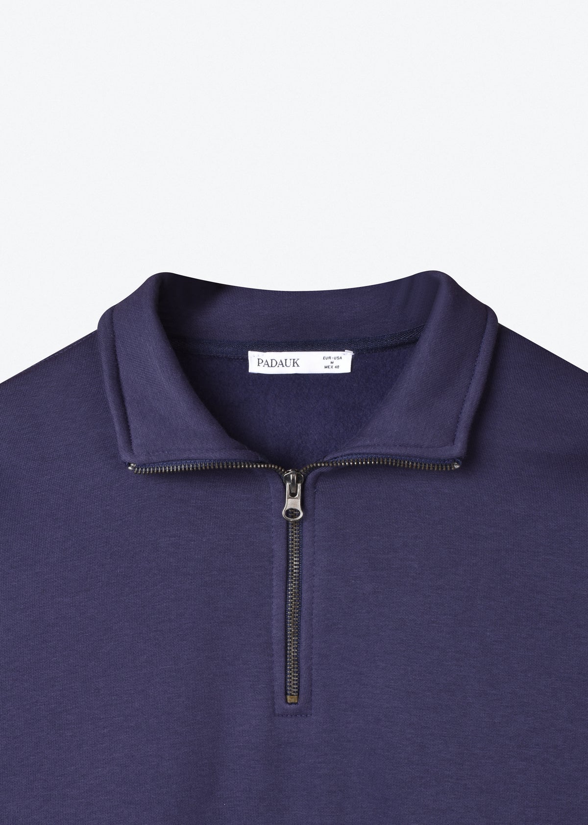 BASIC QUARTER-ZIP SWEATSHIRT