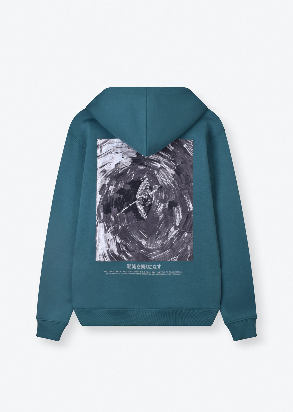 PRINTED PATCH HOODIE