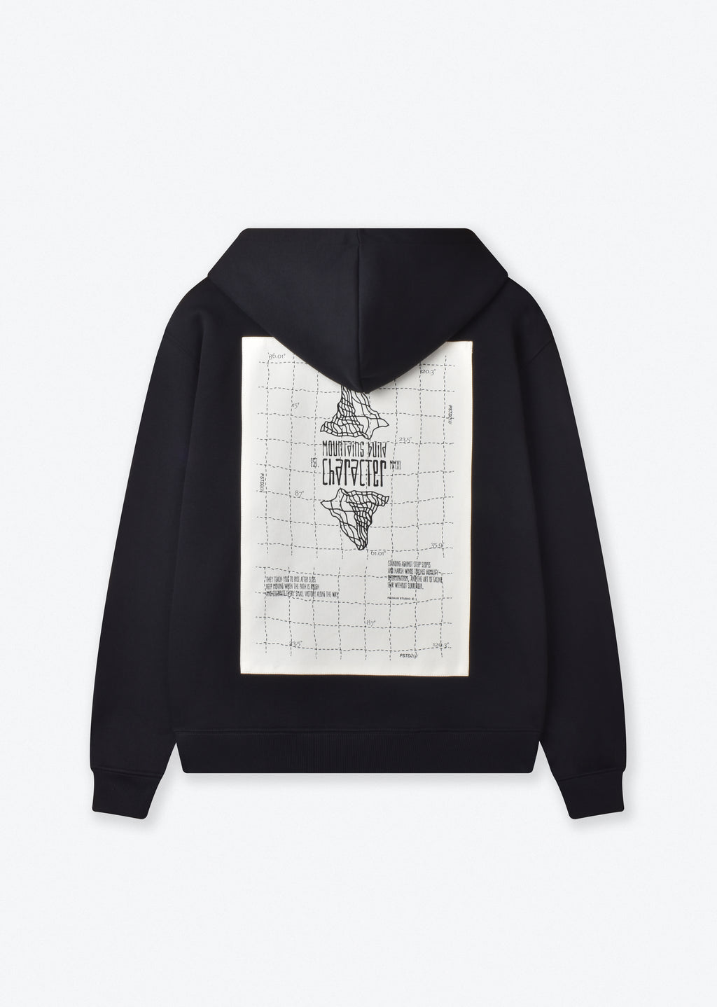 PRINTED PATCH BOXY-FIT HOODIE