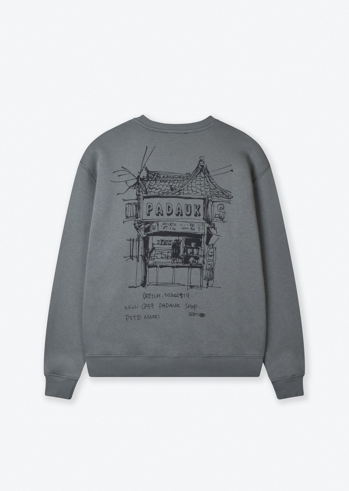 PRINTED BOXY-FIT SWEATSHIRT