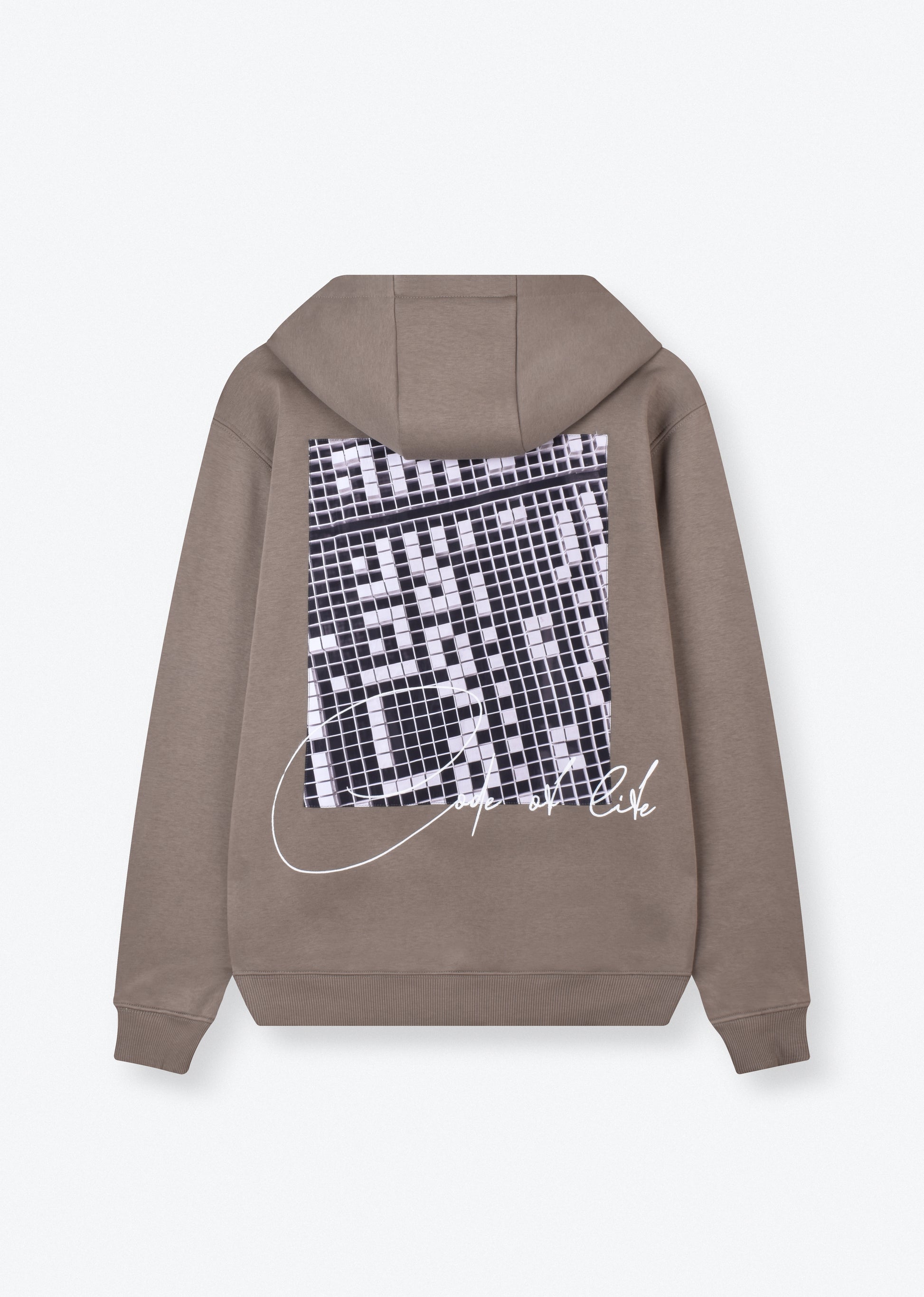 PRINTED PATCH HOODIE