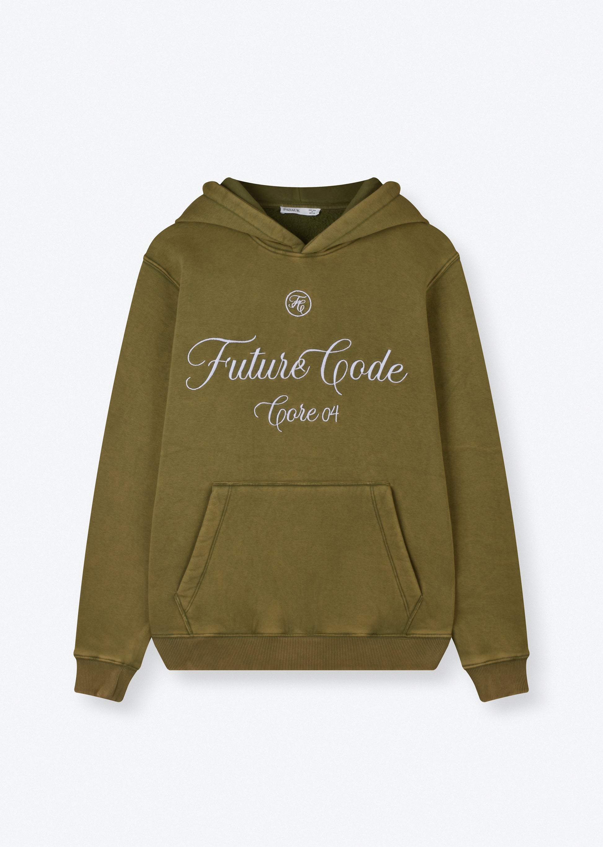 WASHED EMBROIDERED HOODIE