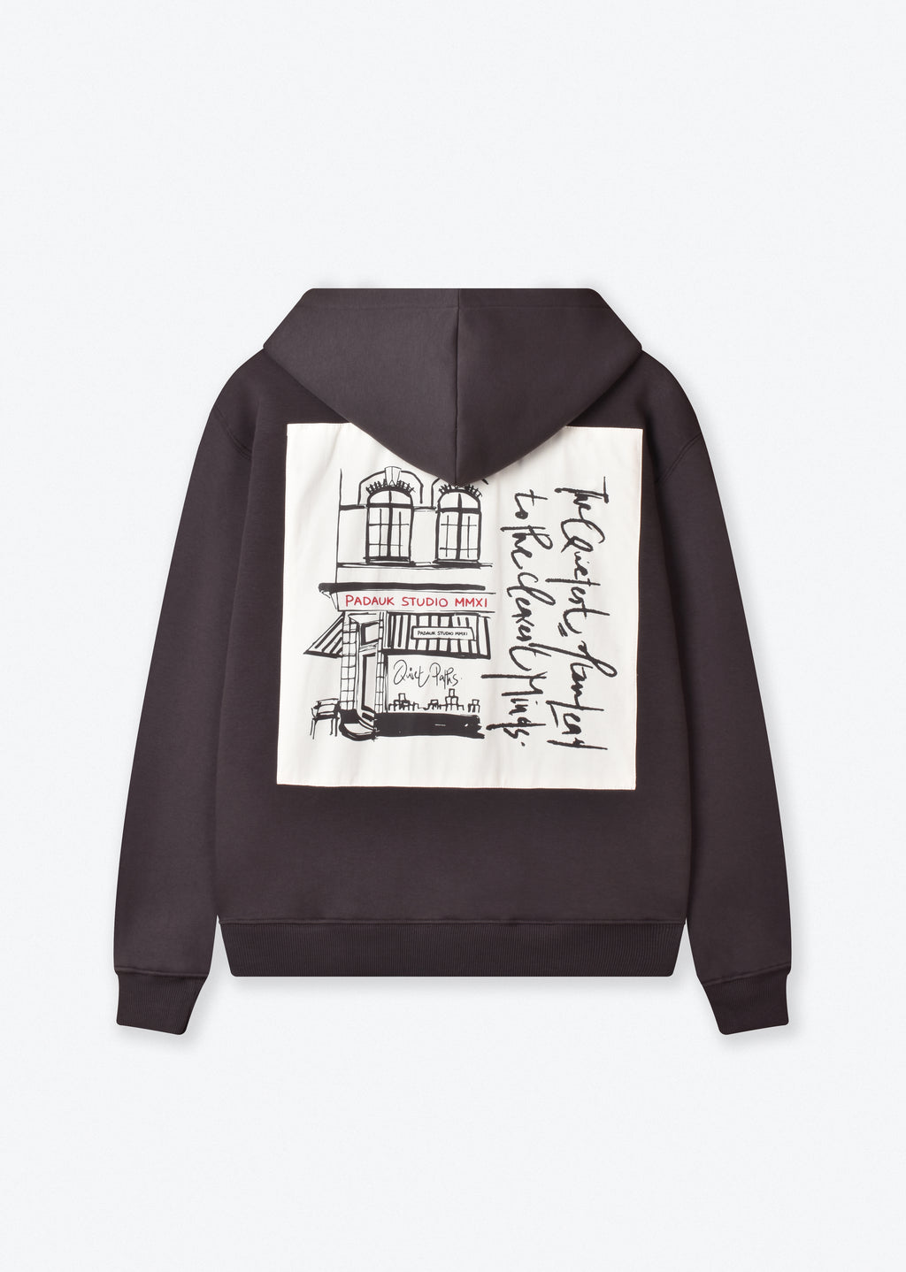PRINTED PATCH BOXY-FIT HOODIE