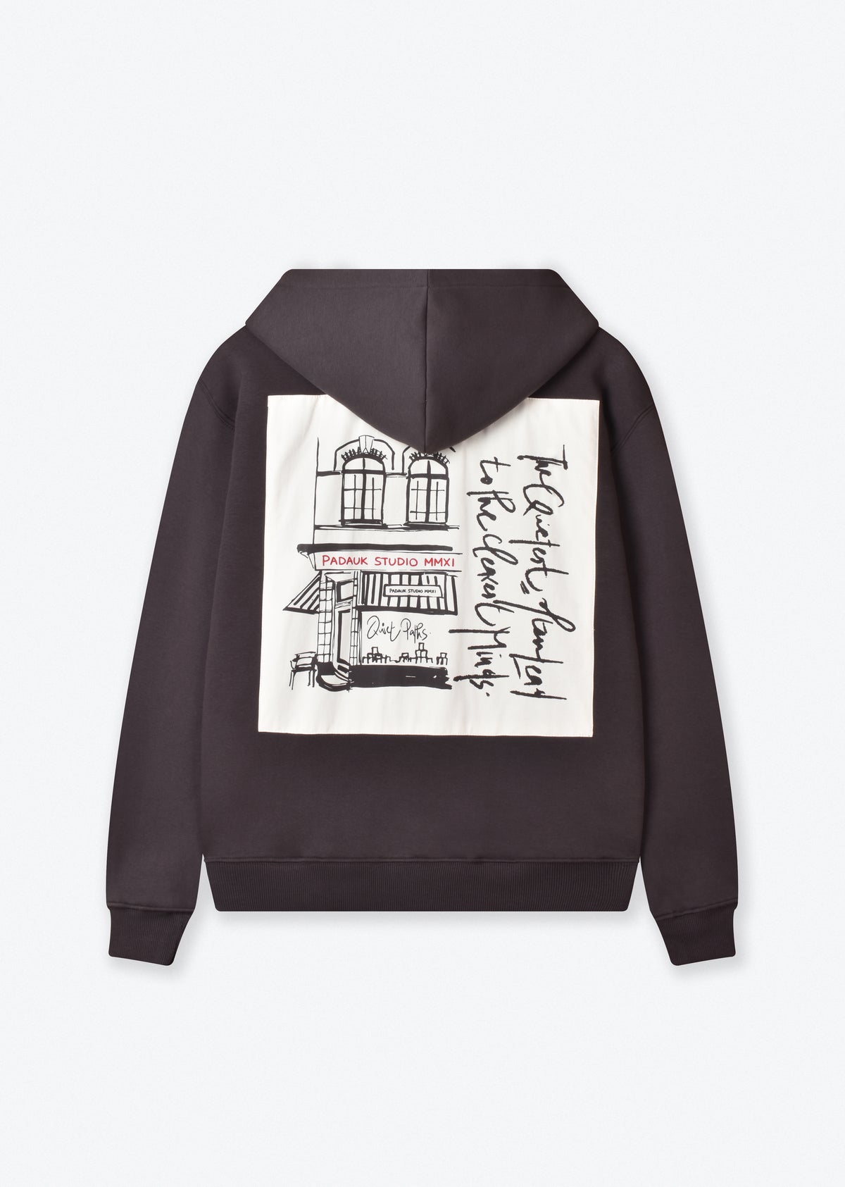 PRINTED PATCH BOXY-FIT HOODIE