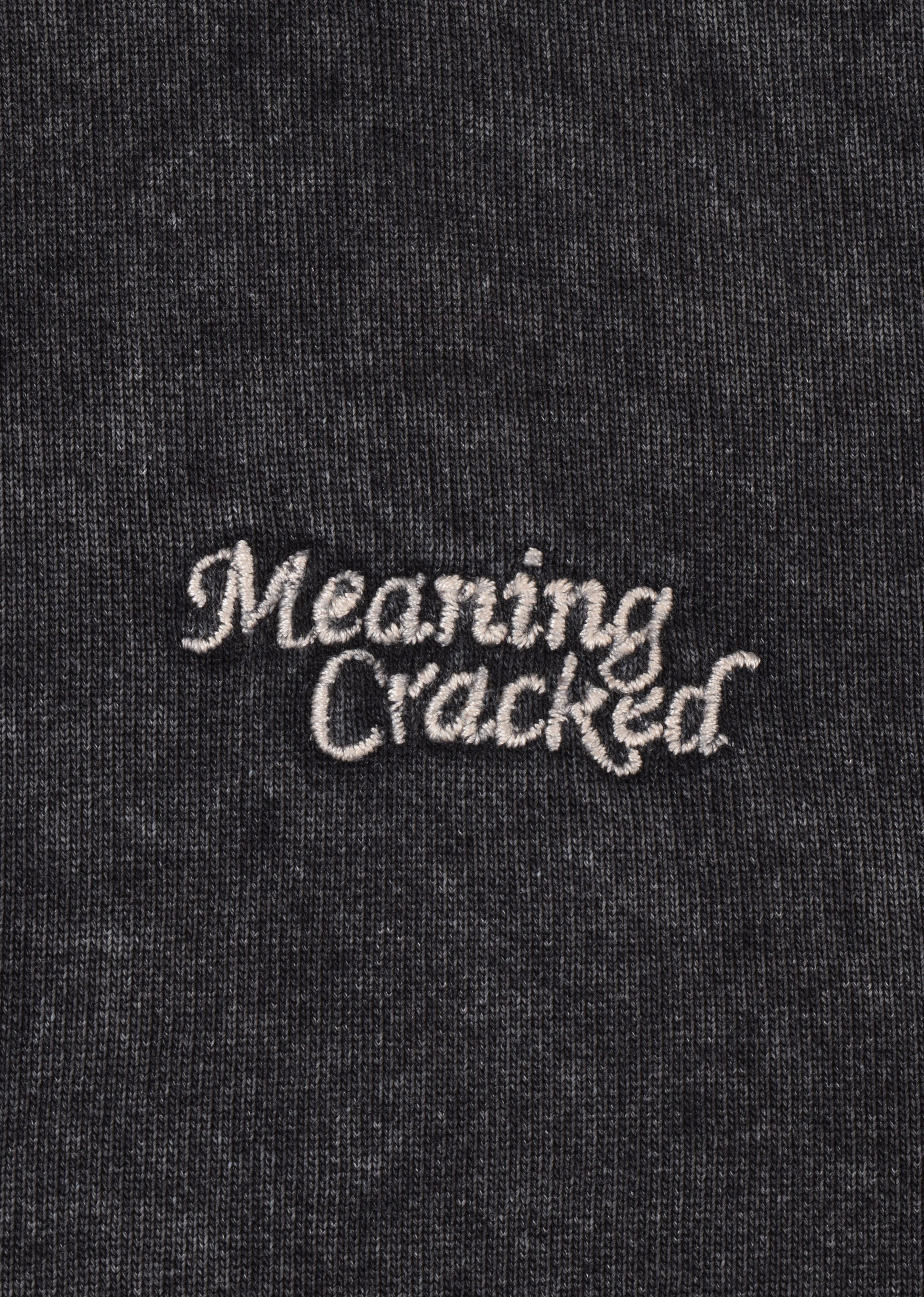 EMBROIDERED WASHED SWEATSHIRT