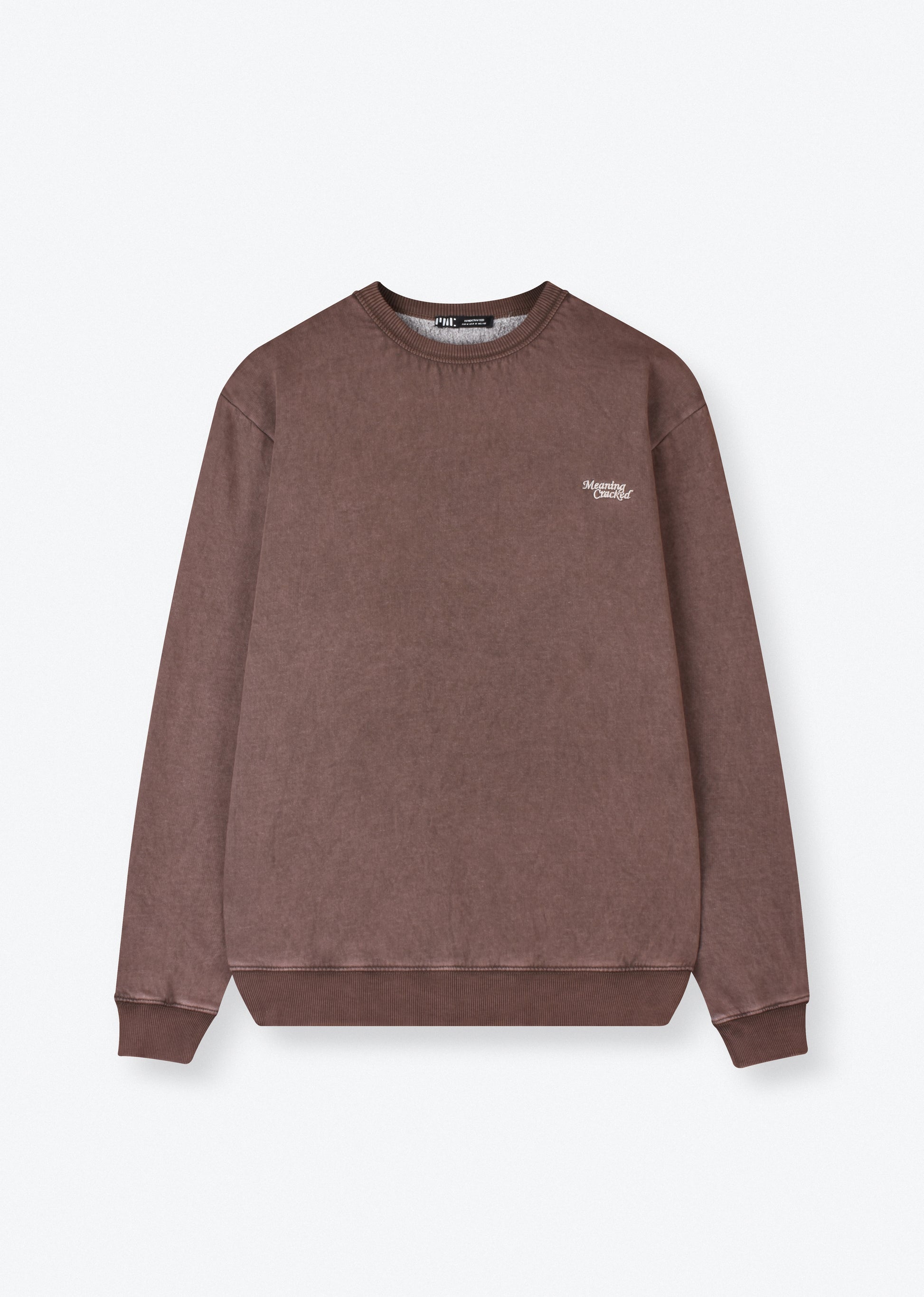 EMBROIDERED WASHED SWEATSHIRT