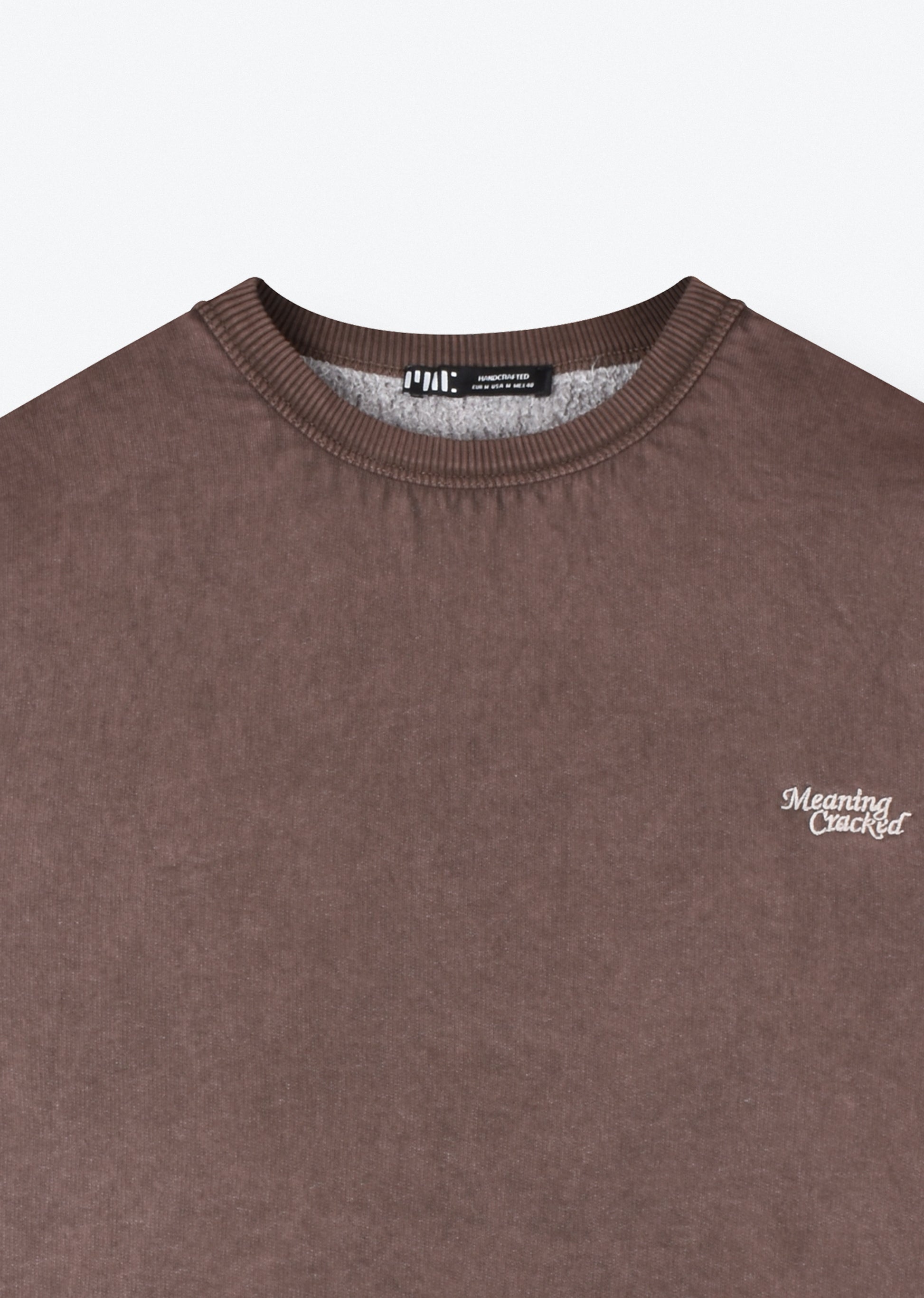 EMBROIDERED WASHED SWEATSHIRT