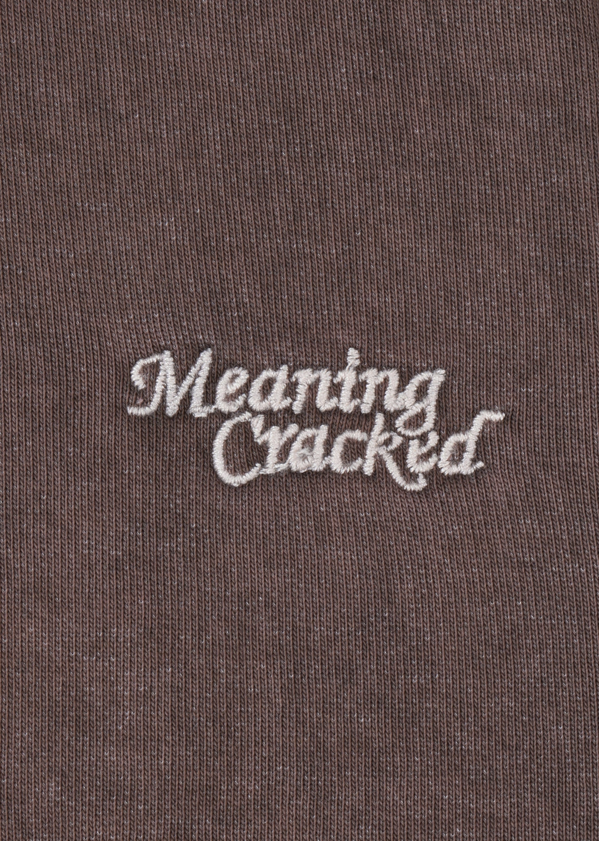 EMBROIDERED WASHED SWEATSHIRT