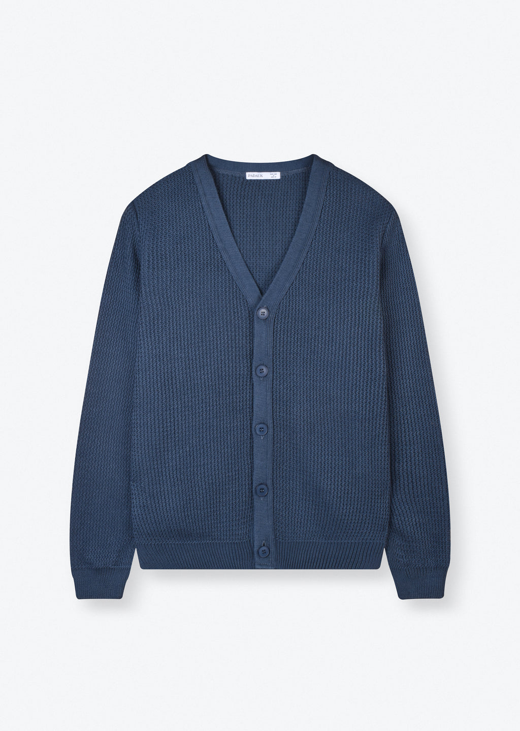 RELAXED-FIT RIBBED CARDIGAN