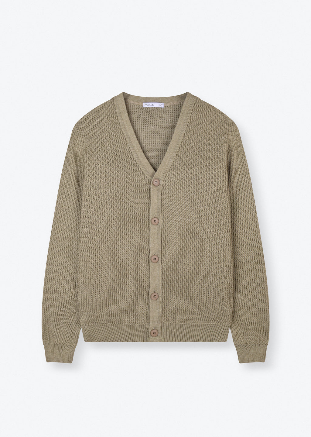 RELAXED-FIT RIBBED CARDIGAN