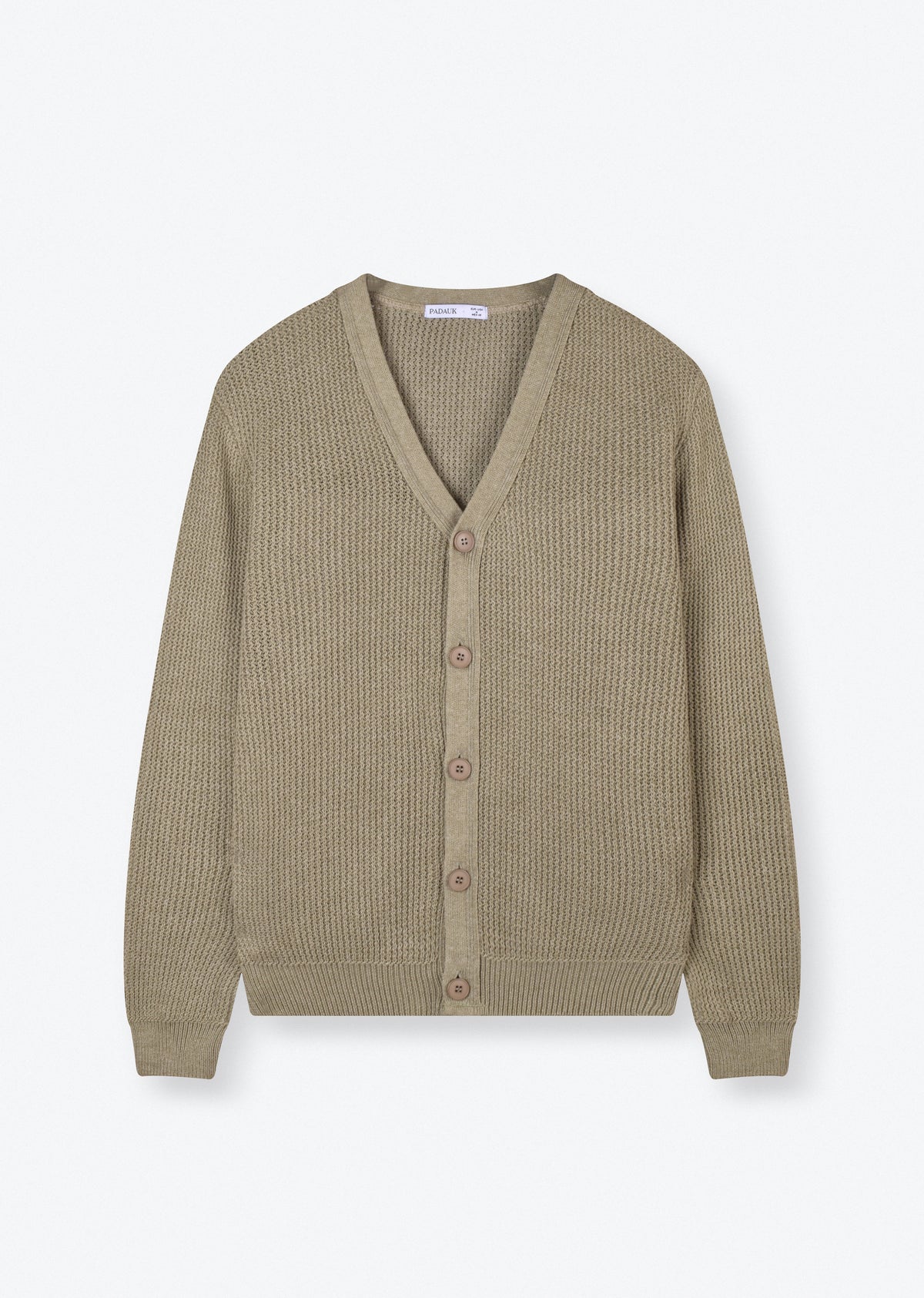 RELAXED-FIT RIBBED CARDIGAN
