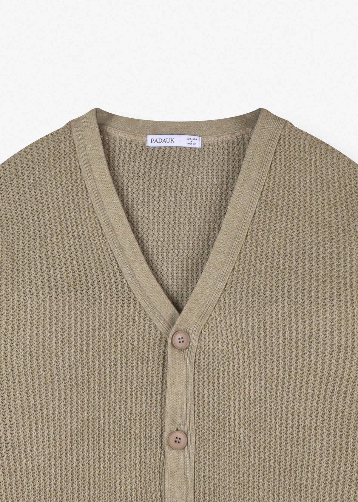 RELAXED-FIT RIBBED CARDIGAN
