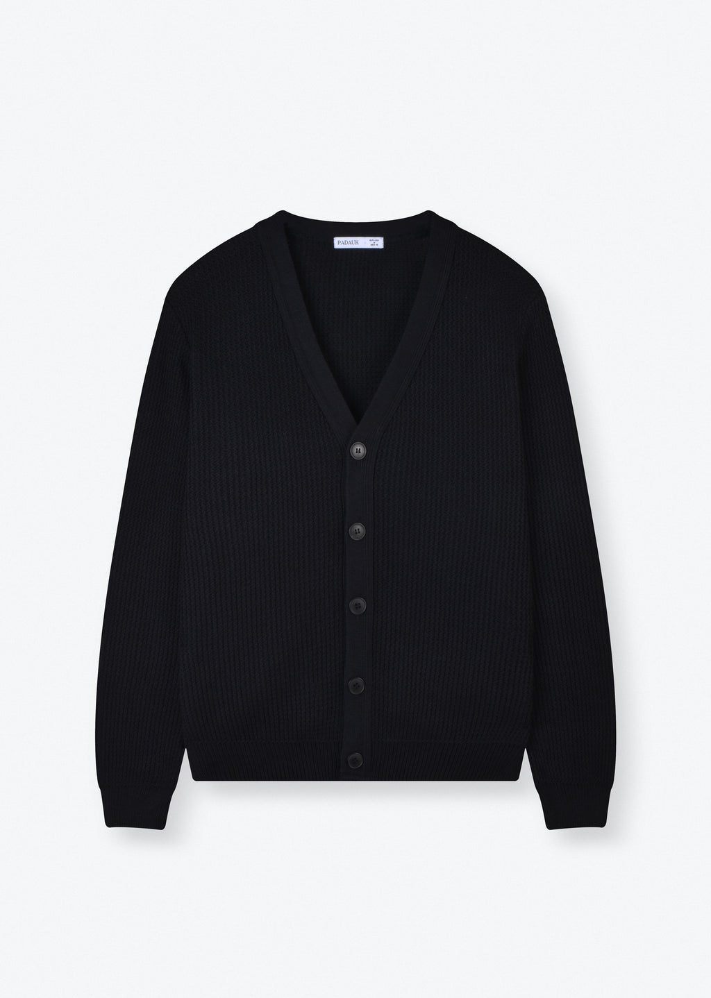 RELAXED-FIT RIBBED CARDIGAN