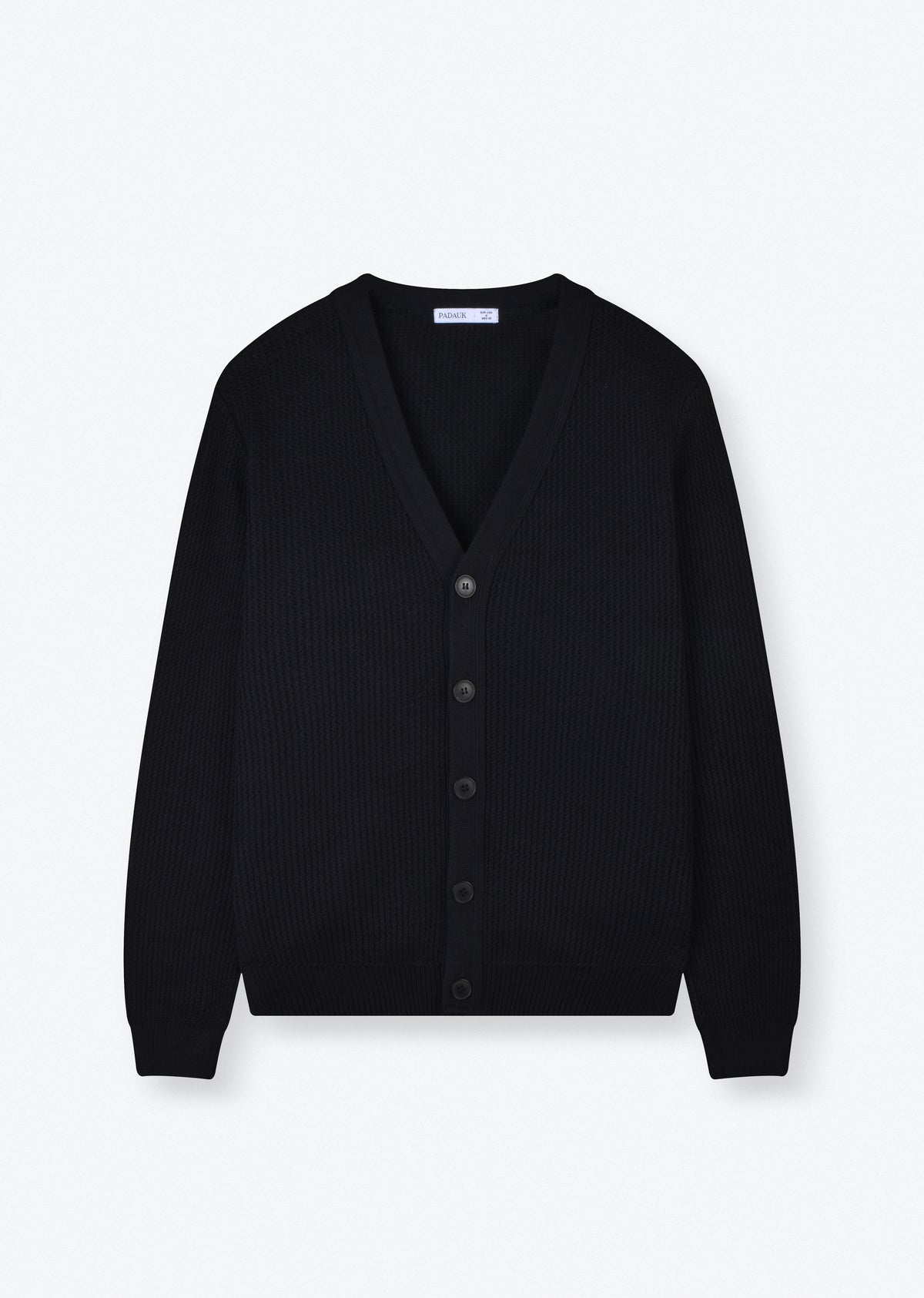 RELAXED-FIT RIBBED CARDIGAN