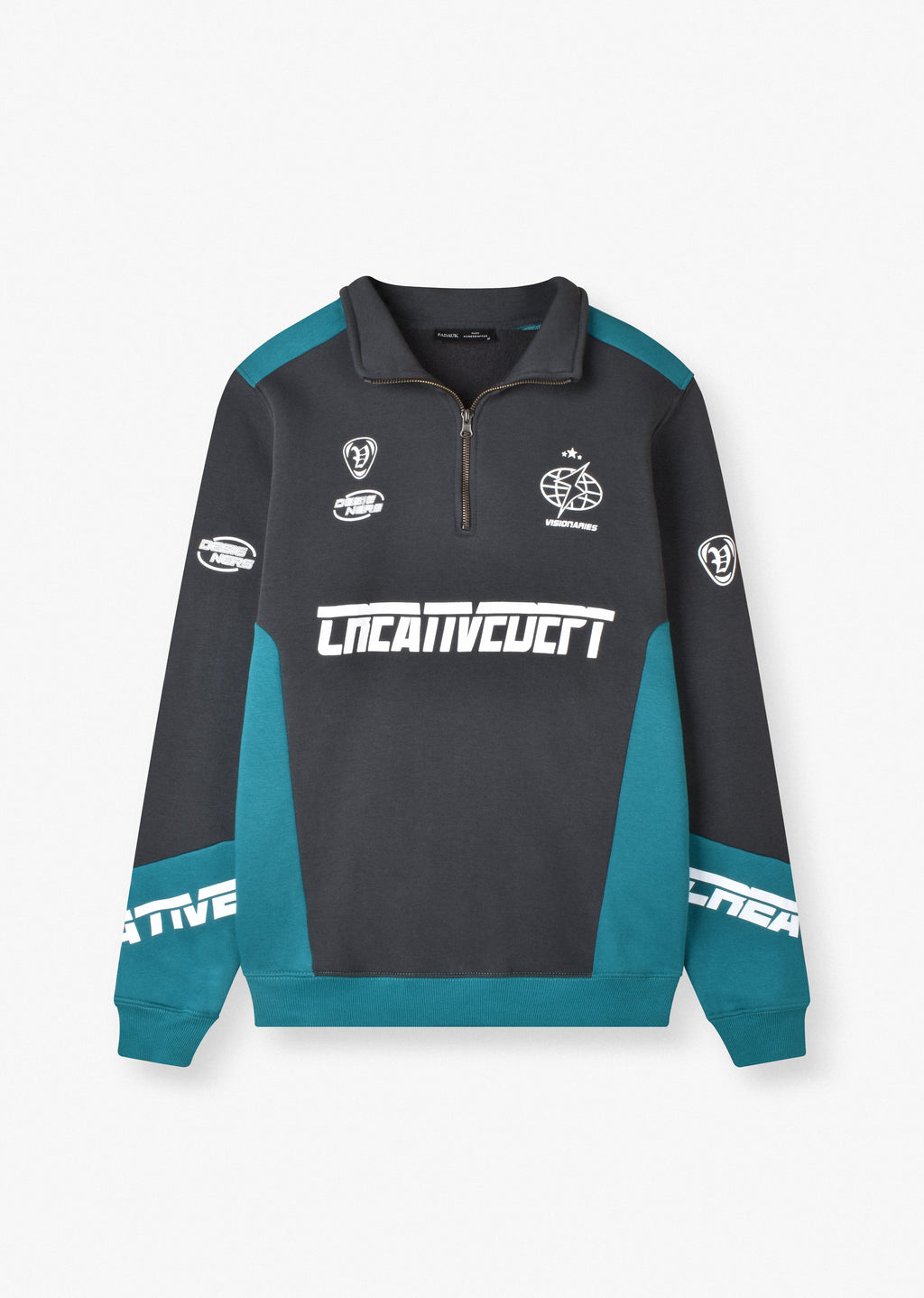 PRINTED QUARTER-ZIP SWEATSHIRT