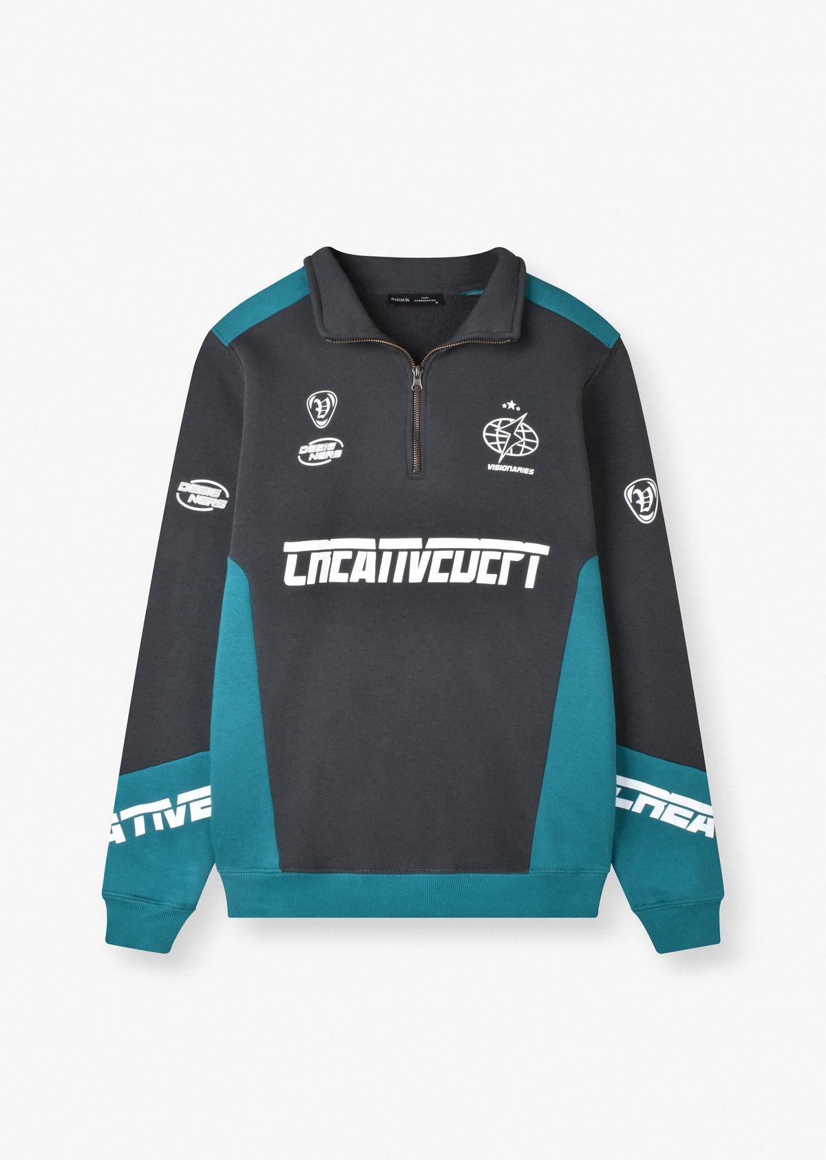 PRINTED QUARTER-ZIP SWEATSHIRT