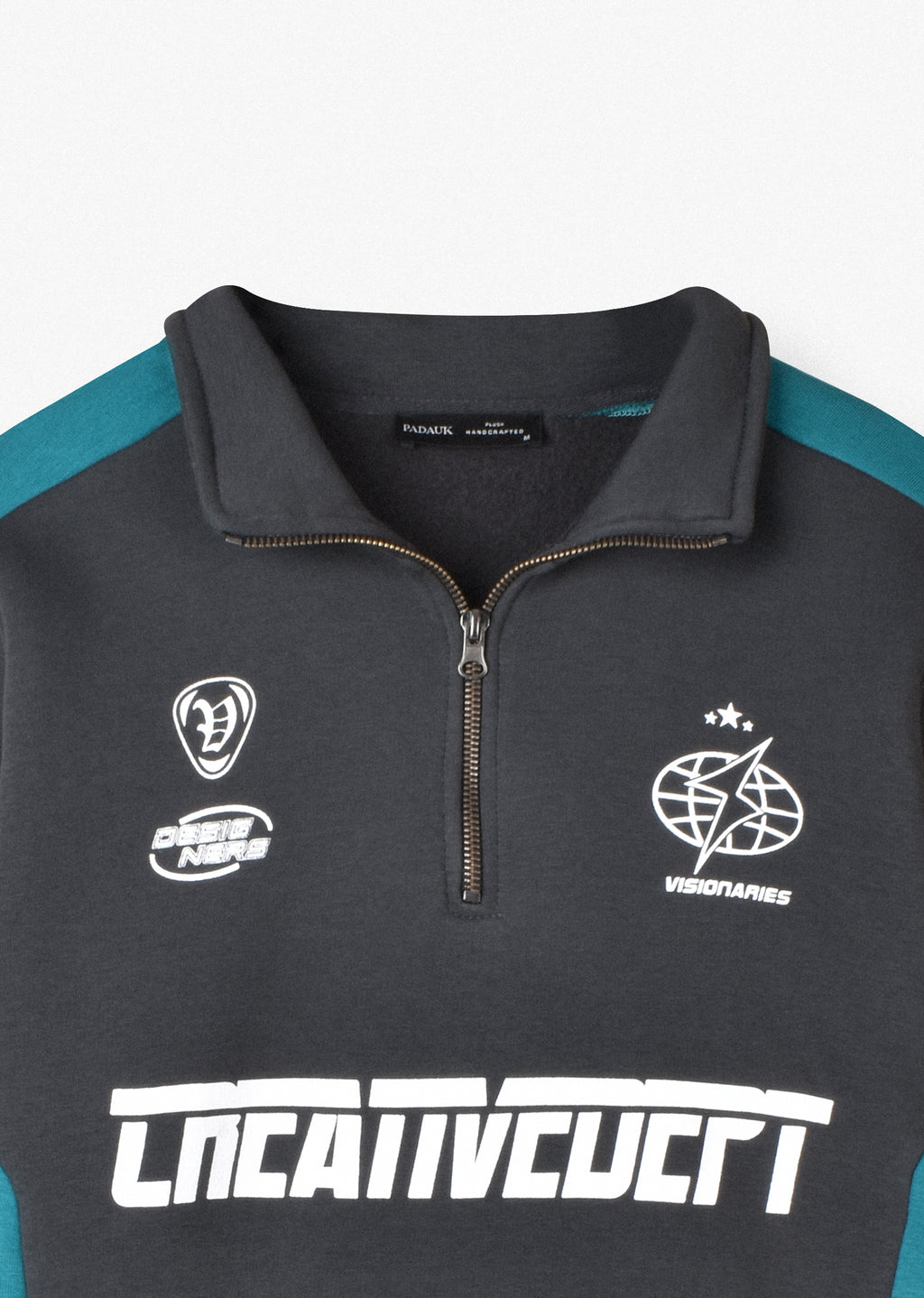 PRINTED QUARTER-ZIP SWEATSHIRT