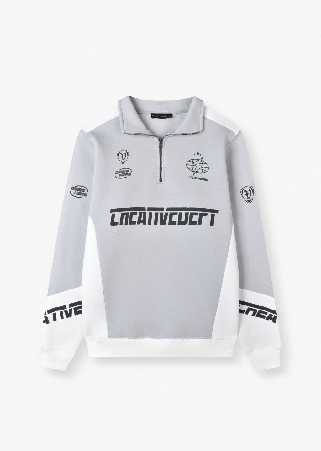 PRINTED QUARTER-ZIP SWEATSHIRT