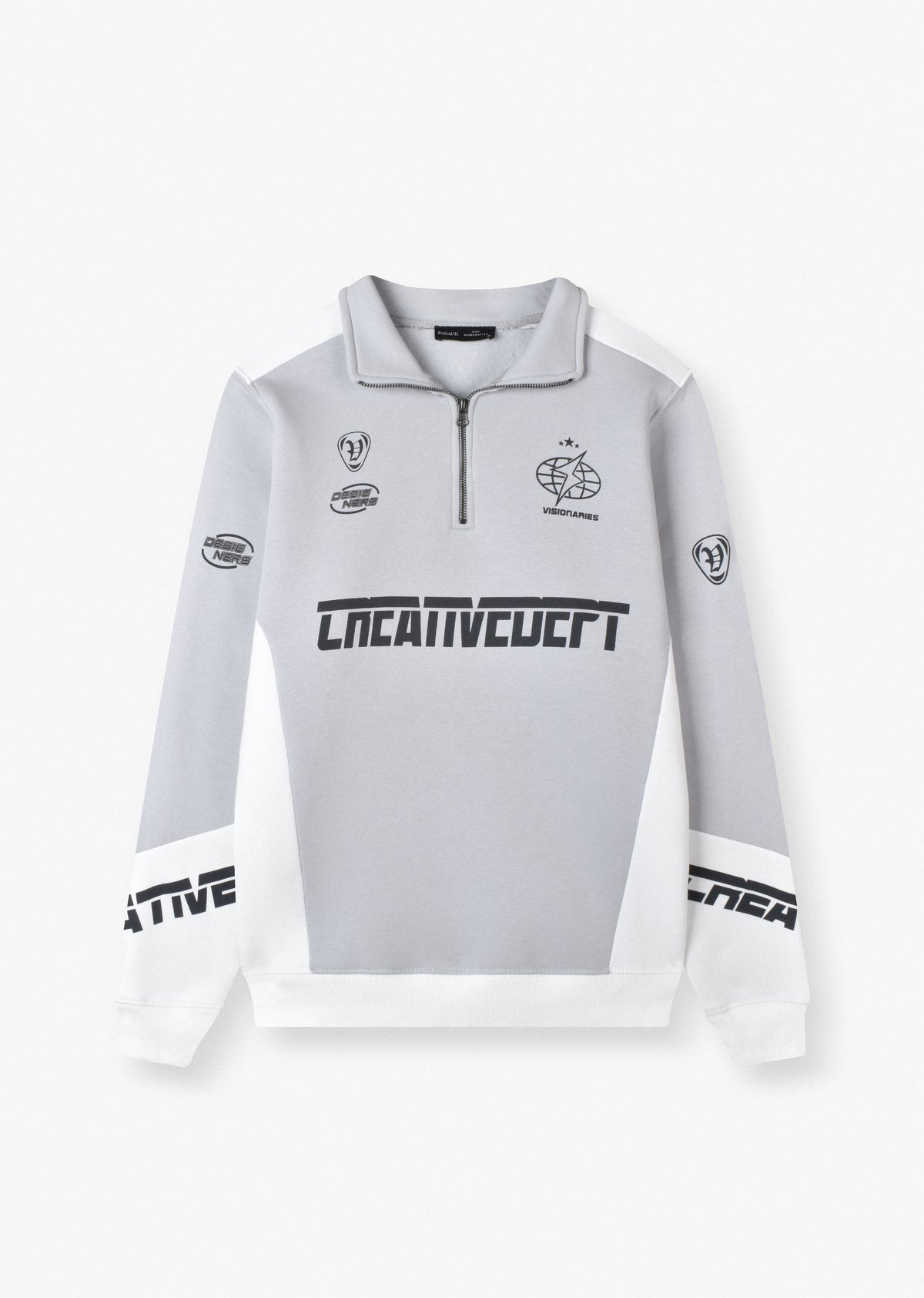 PRINTED QUARTER-ZIP SWEATSHIRT