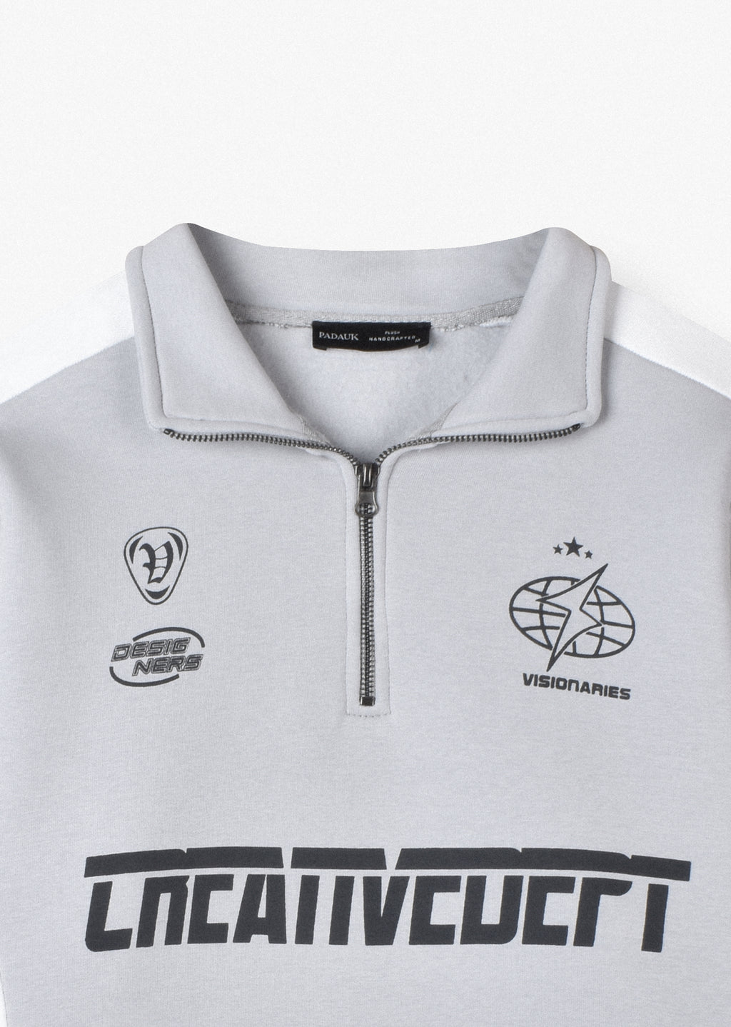 PRINTED QUARTER-ZIP SWEATSHIRT