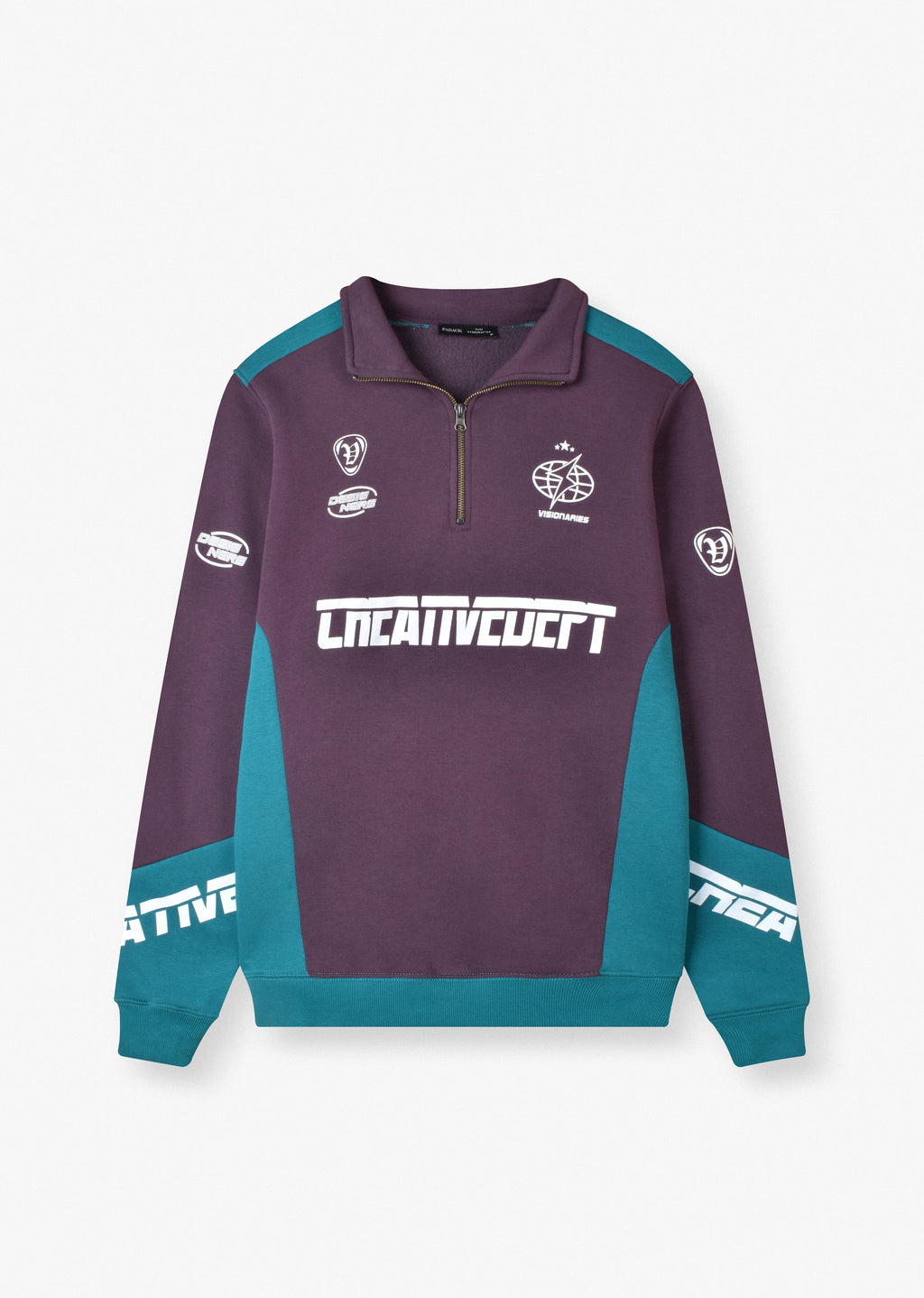 PRINTED QUARTER-ZIP SWEATSHIRT