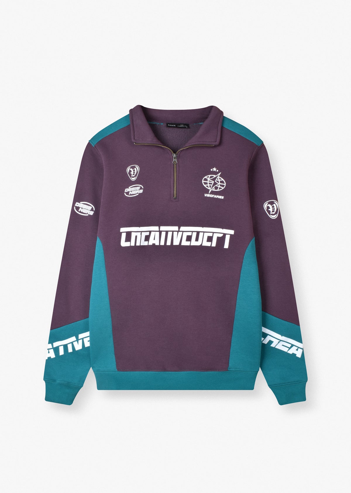 PRINTED QUARTER-ZIP SWEATSHIRT