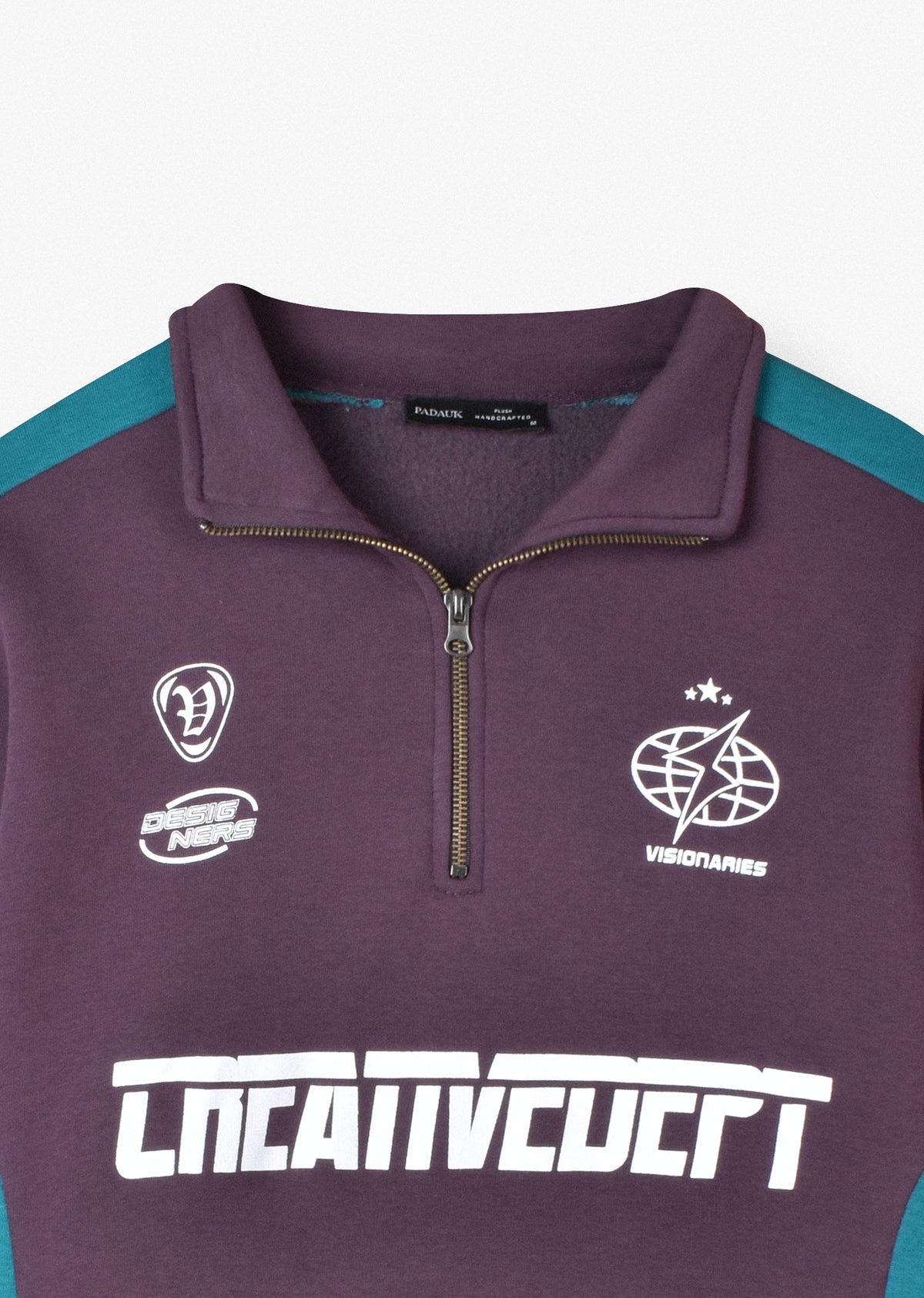 PRINTED QUARTER-ZIP SWEATSHIRT