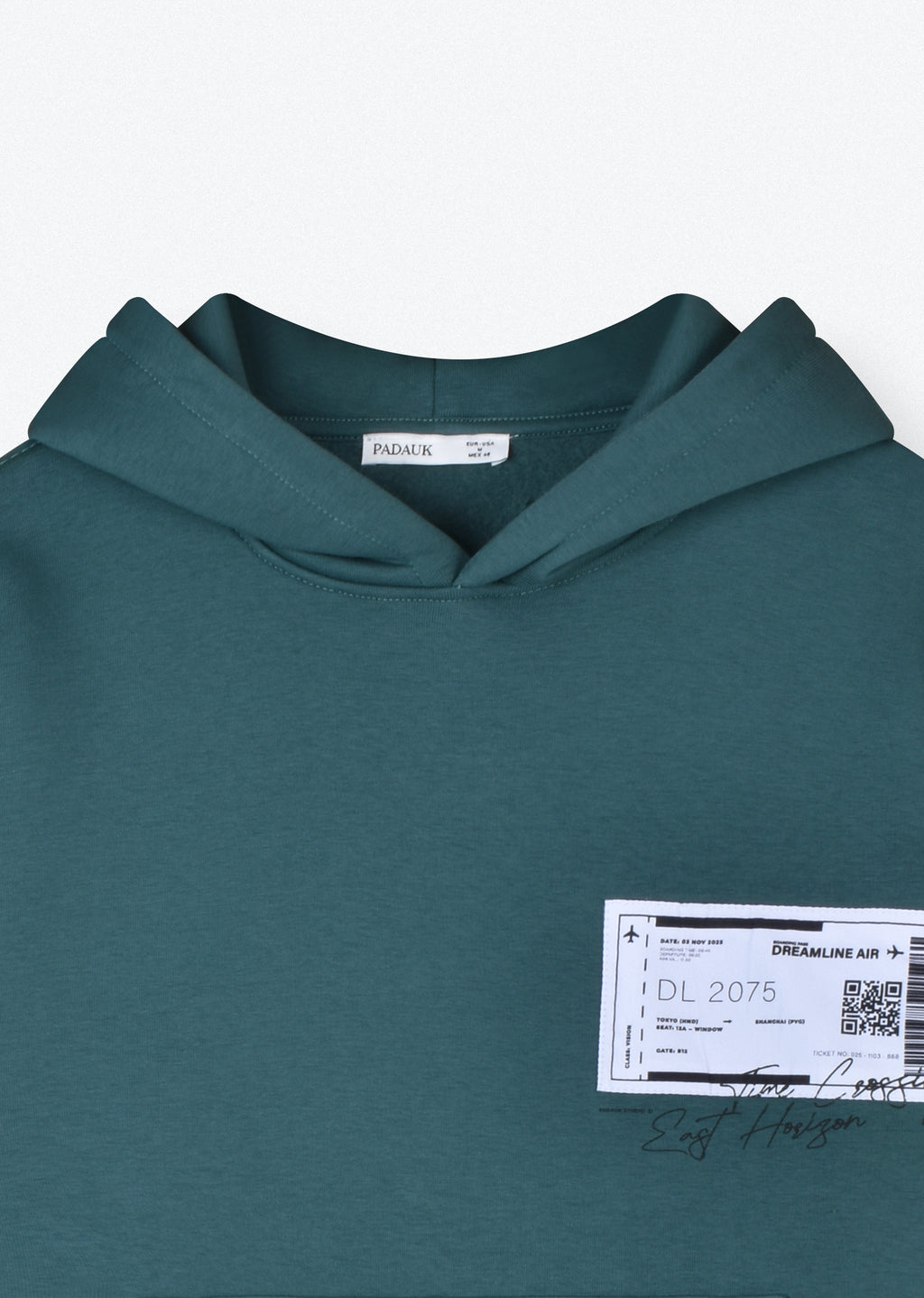 PRINTED PATCH BOXYFIT HOODIE