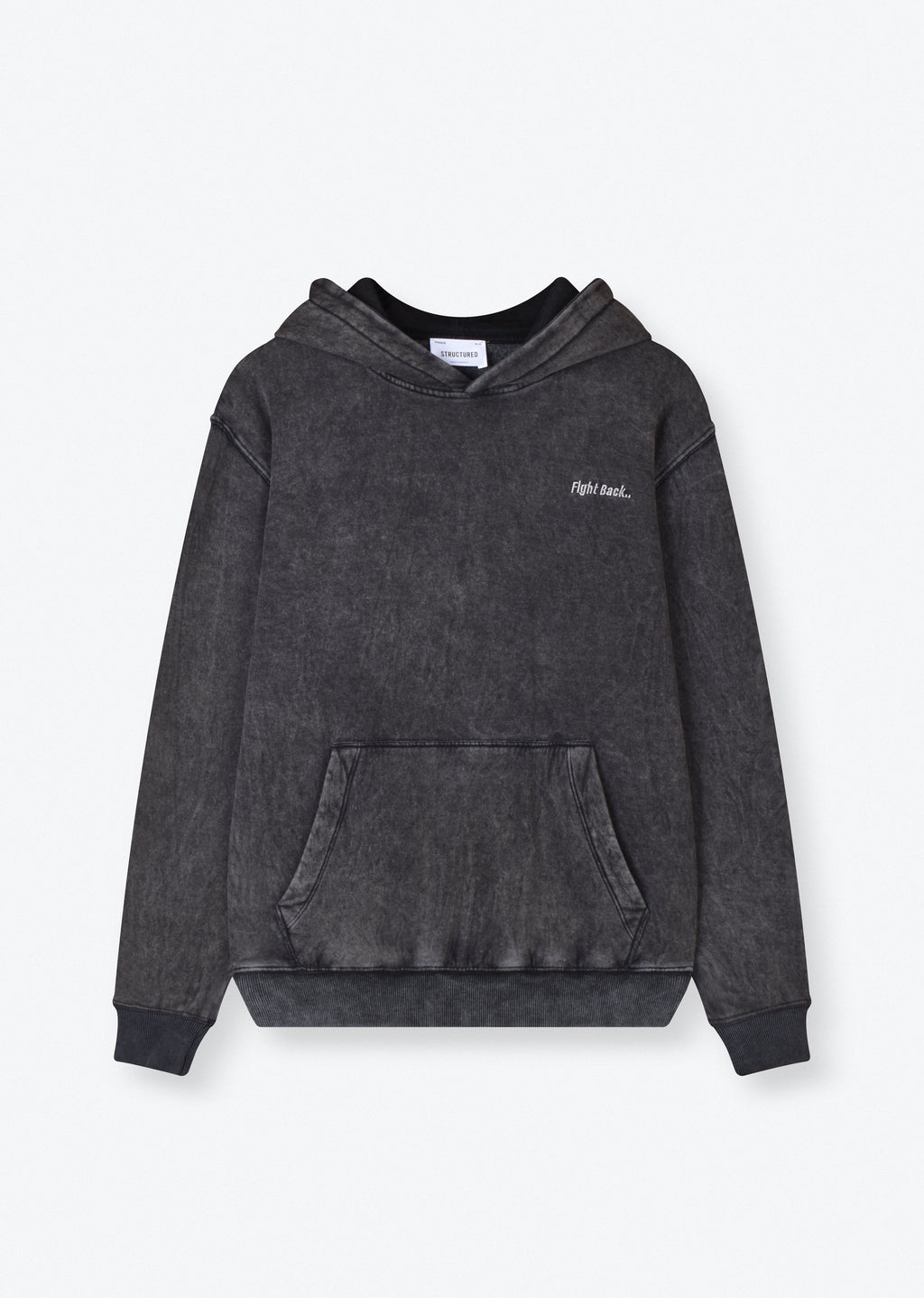 WASHED EMBROIDERED HOODIE