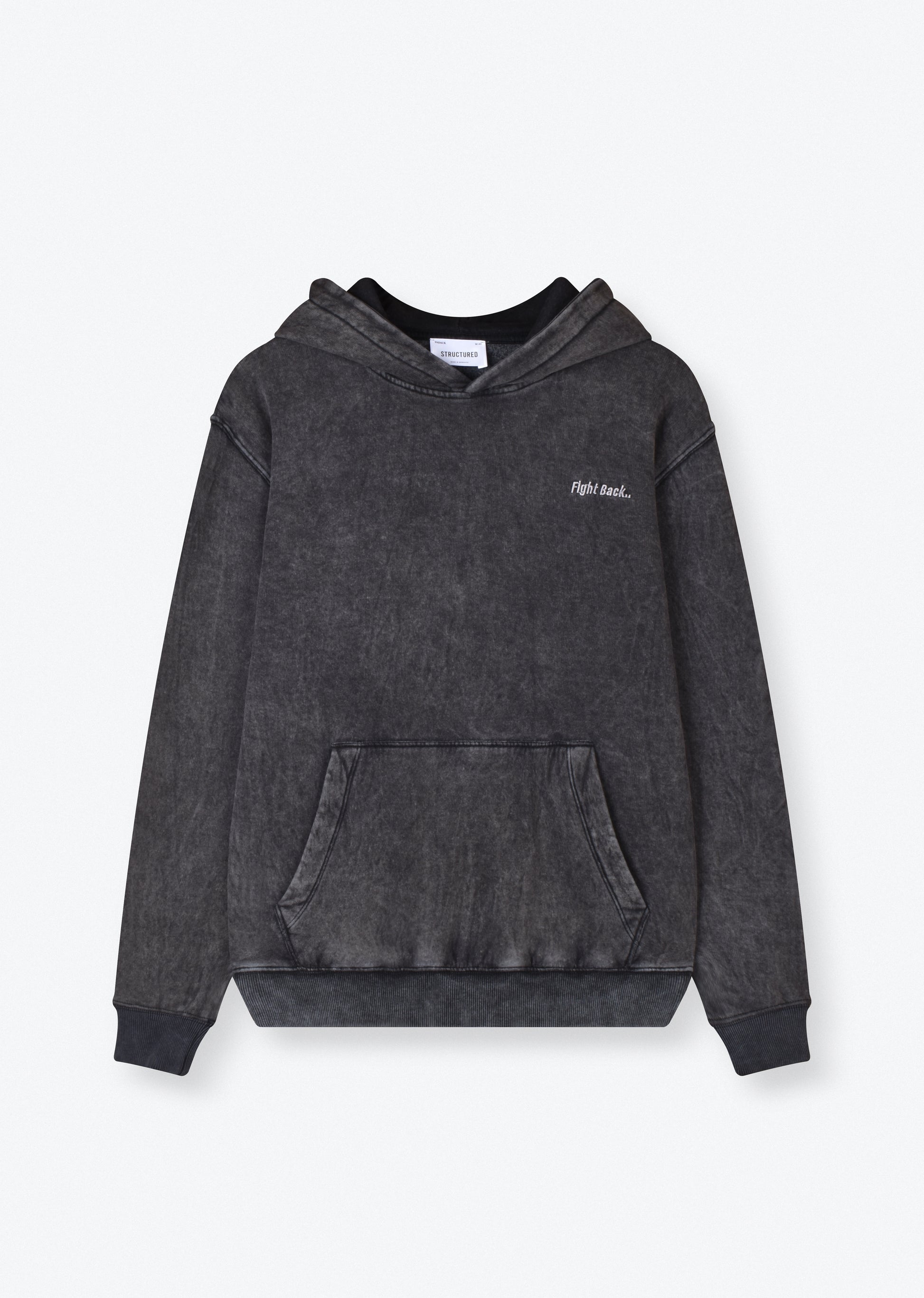 WASHED EMBROIDERED HOODIE