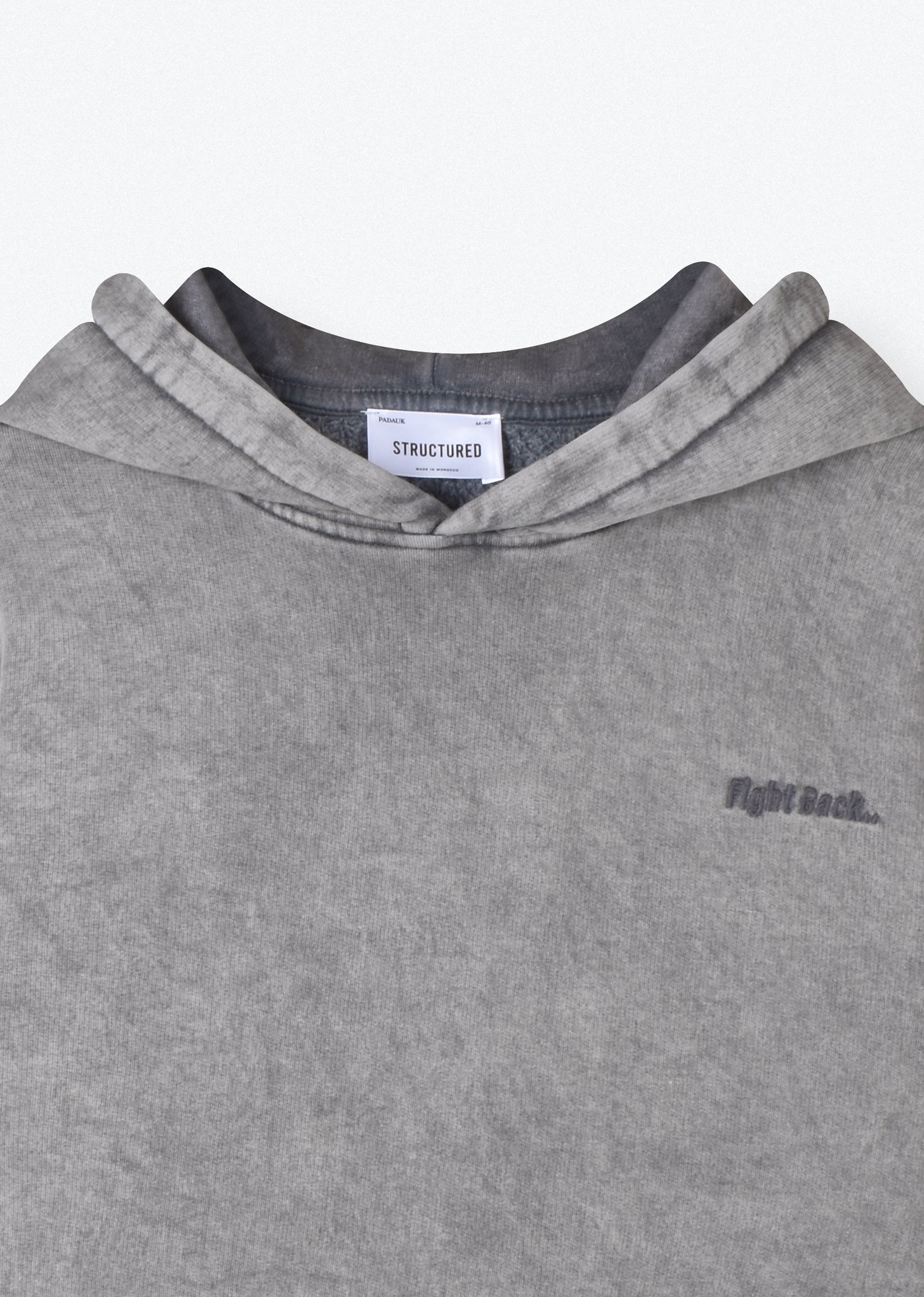 WASHED EMBROIDERED HOODIE