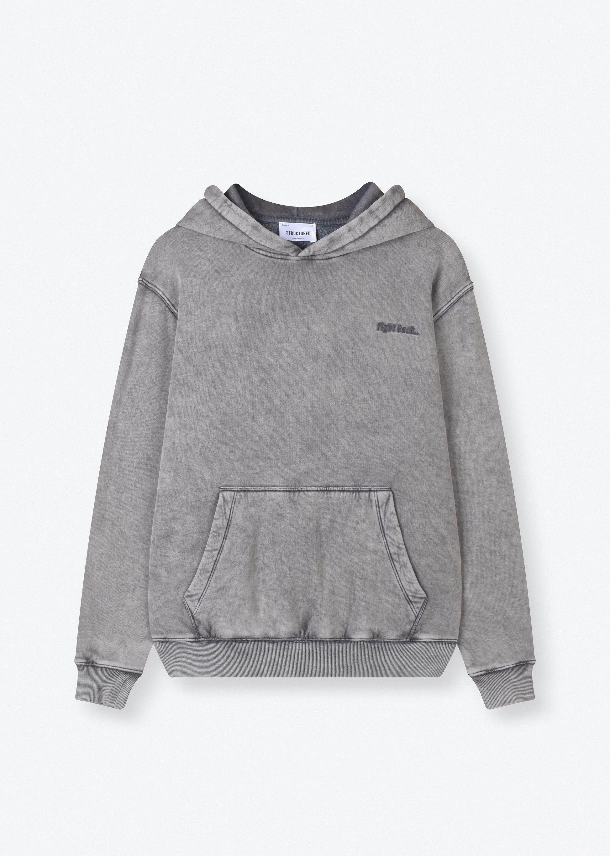 WASHED EMBROIDERED HOODIE