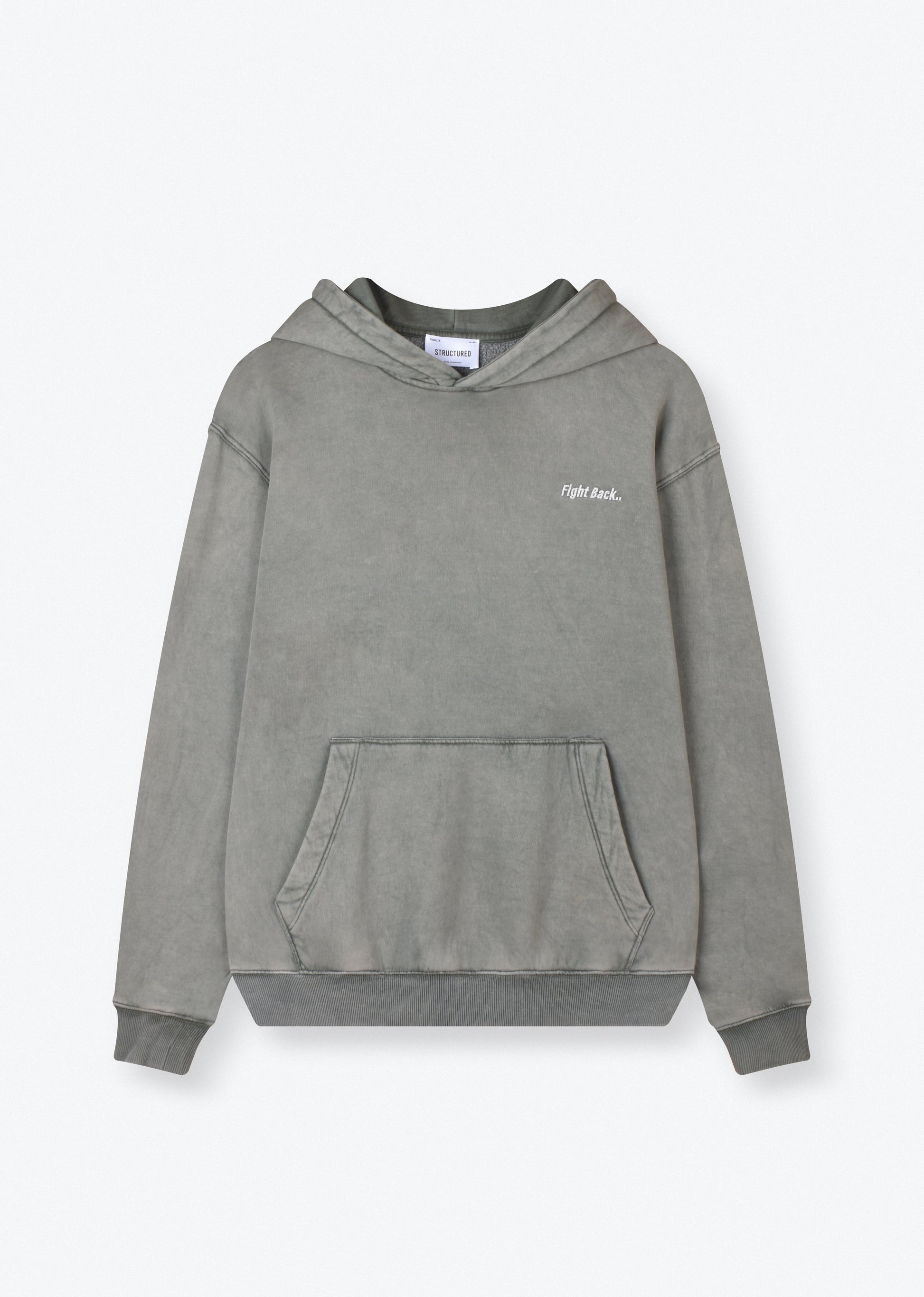 WASHED EMBROIDERED HOODIE