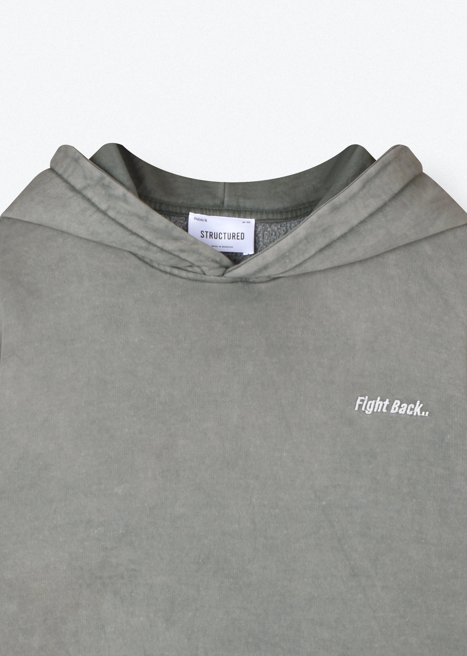 WASHED EMBROIDERED HOODIE