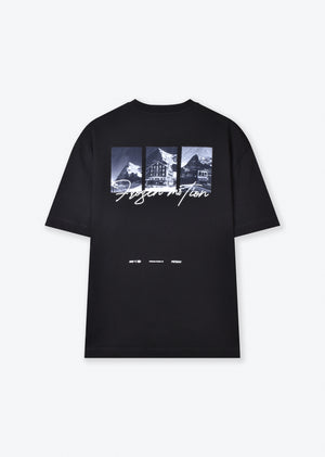PRINTED PATCH BOXY-FIT T-SHIRT