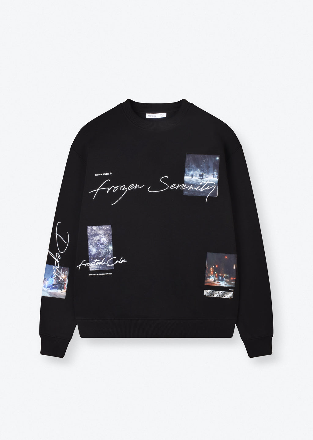 PRINTED PATCH SWEATSHIRT
