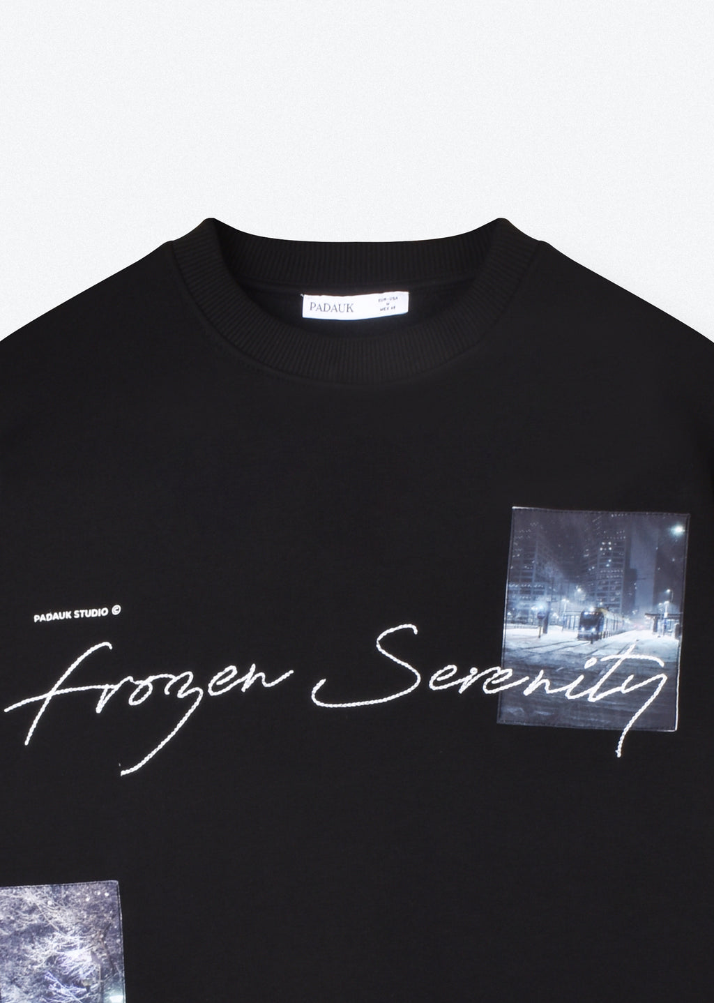 PRINTED PATCH SWEATSHIRT
