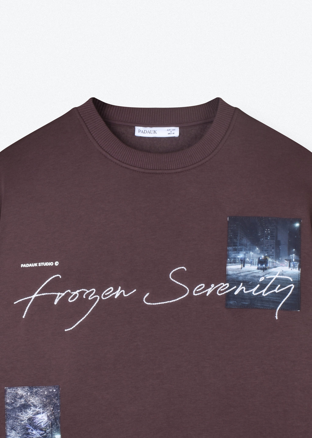 PRINTED PATCH SWEATSHIRT