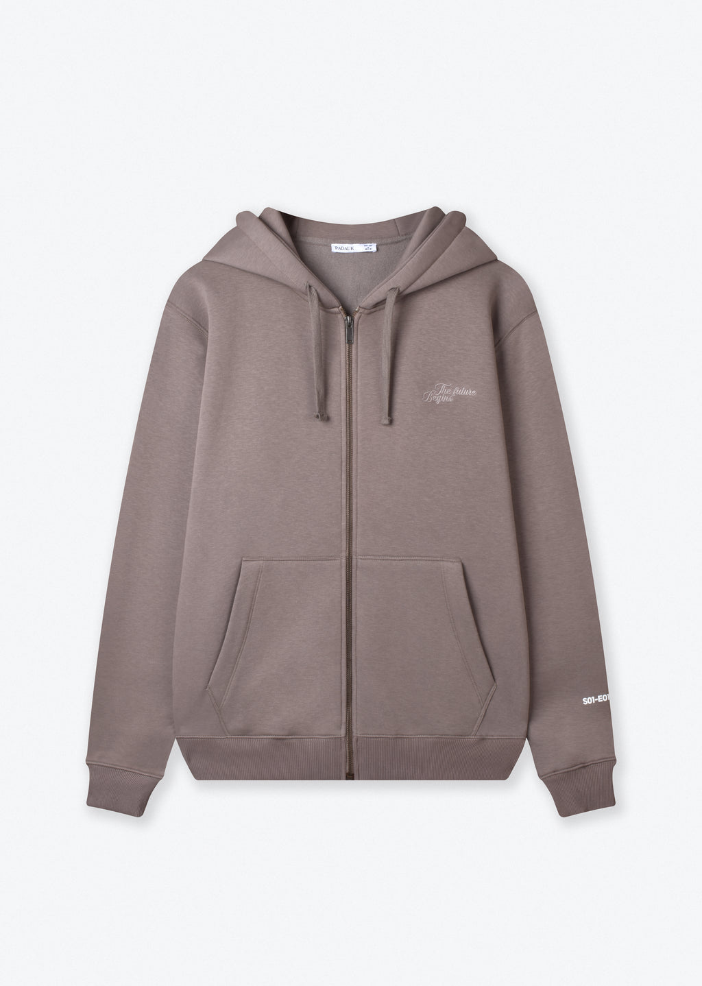 PRINTED OVERSIZE ZIPPER HOODIE